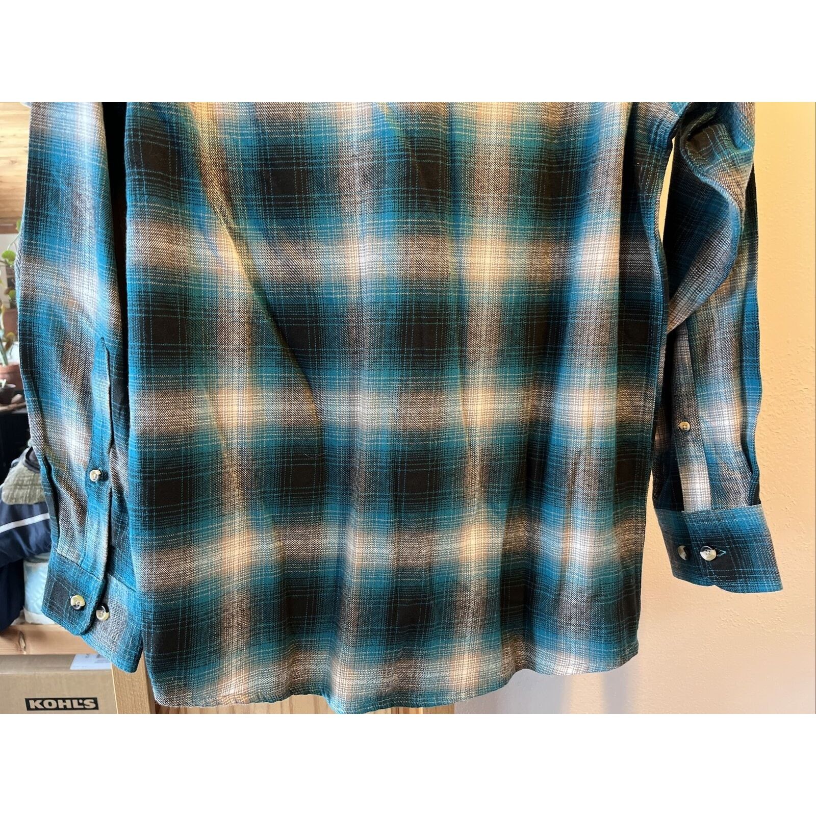 Other Hobbs Creek Mens S Blue Plaid LS Button Cotton Flannel Shirt Size US S / EU 44-46 / 1 - 16 Thumbnail