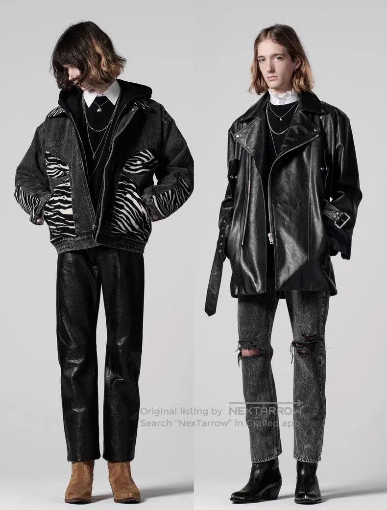 Celine CELINE Zebra print patchwork smoke grey denim cotton coat Size US M / EU 48-50 / 2 - 8 Thumbnail