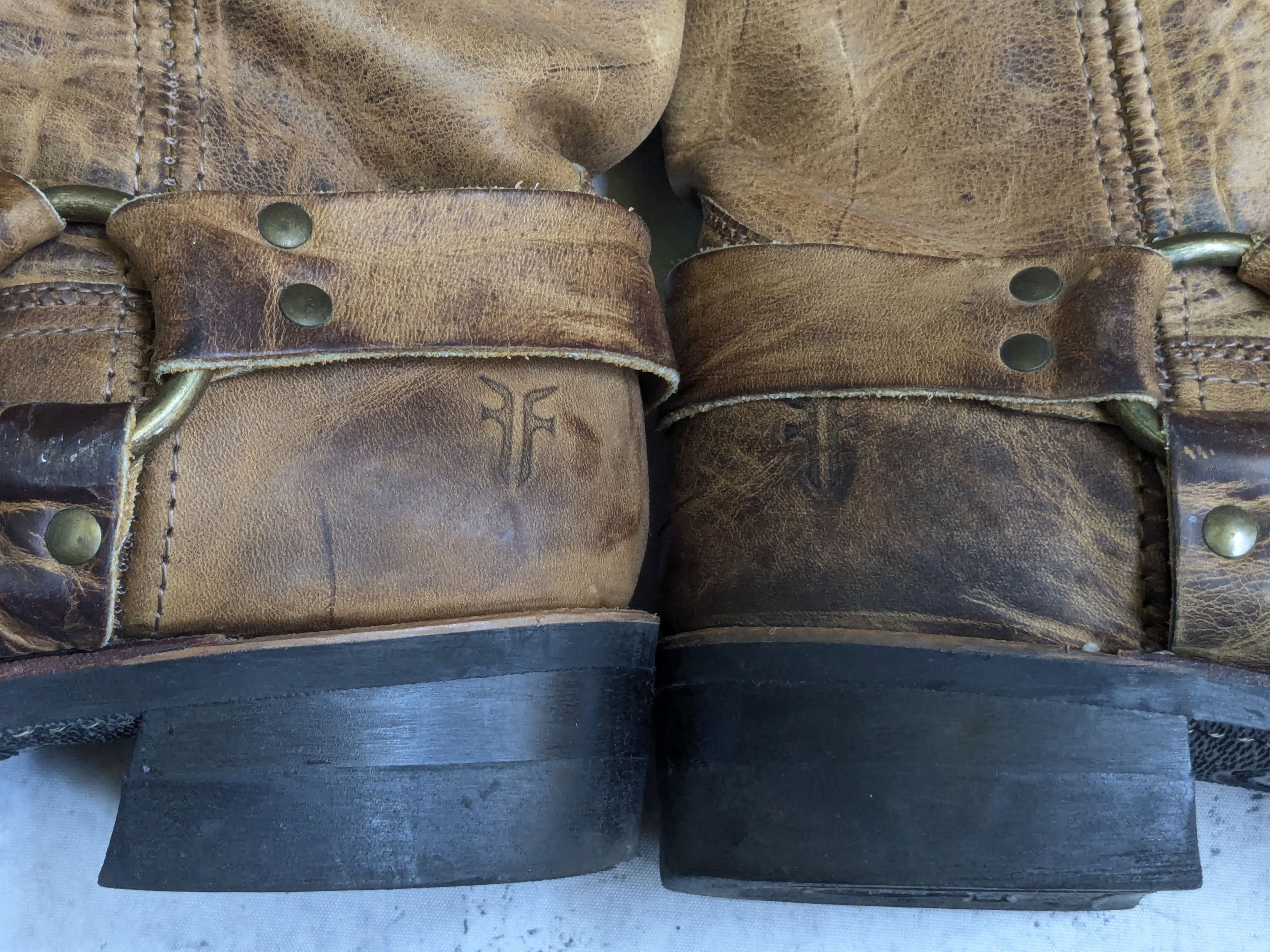 Frye Frye Harness Boots Brown 10 M Leather Buckle Straps Size US 10 / EU 43 - 10 Thumbnail
