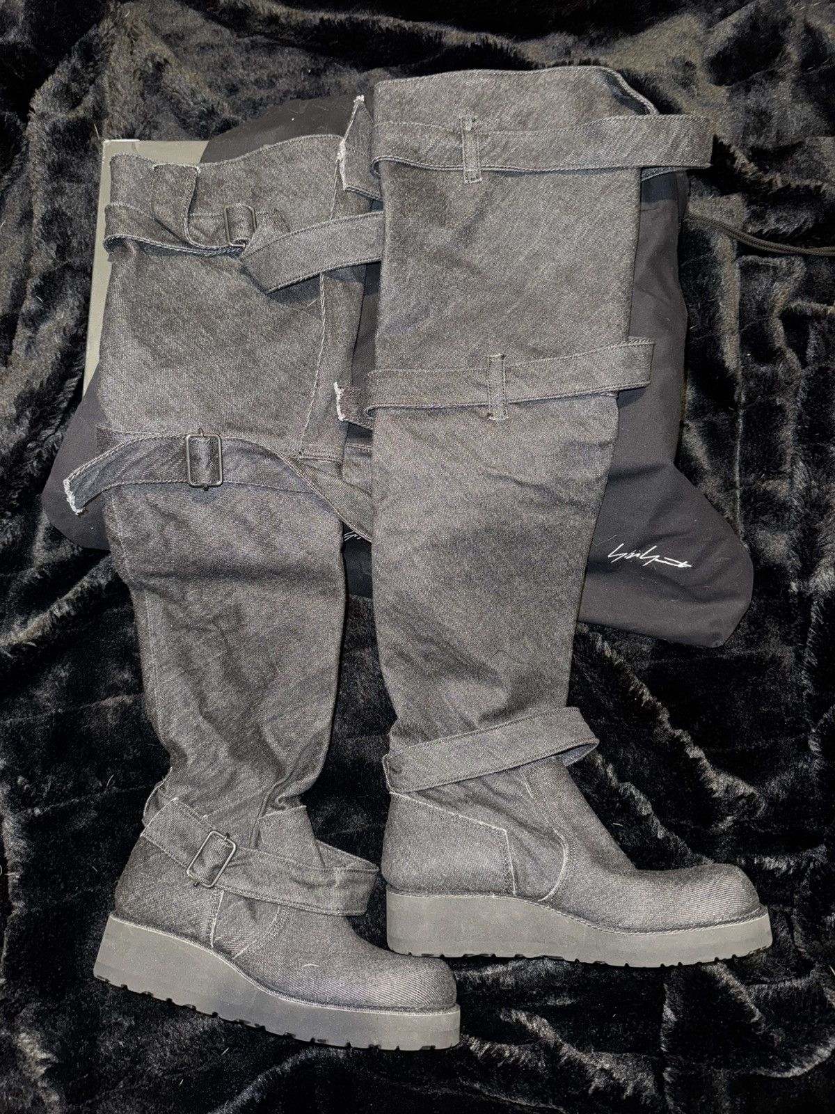 Yohji Yamamoto Yohji Yamamoto Buckle Boots Size US 7.5 / IT 37.5 - 2 Thumbnail