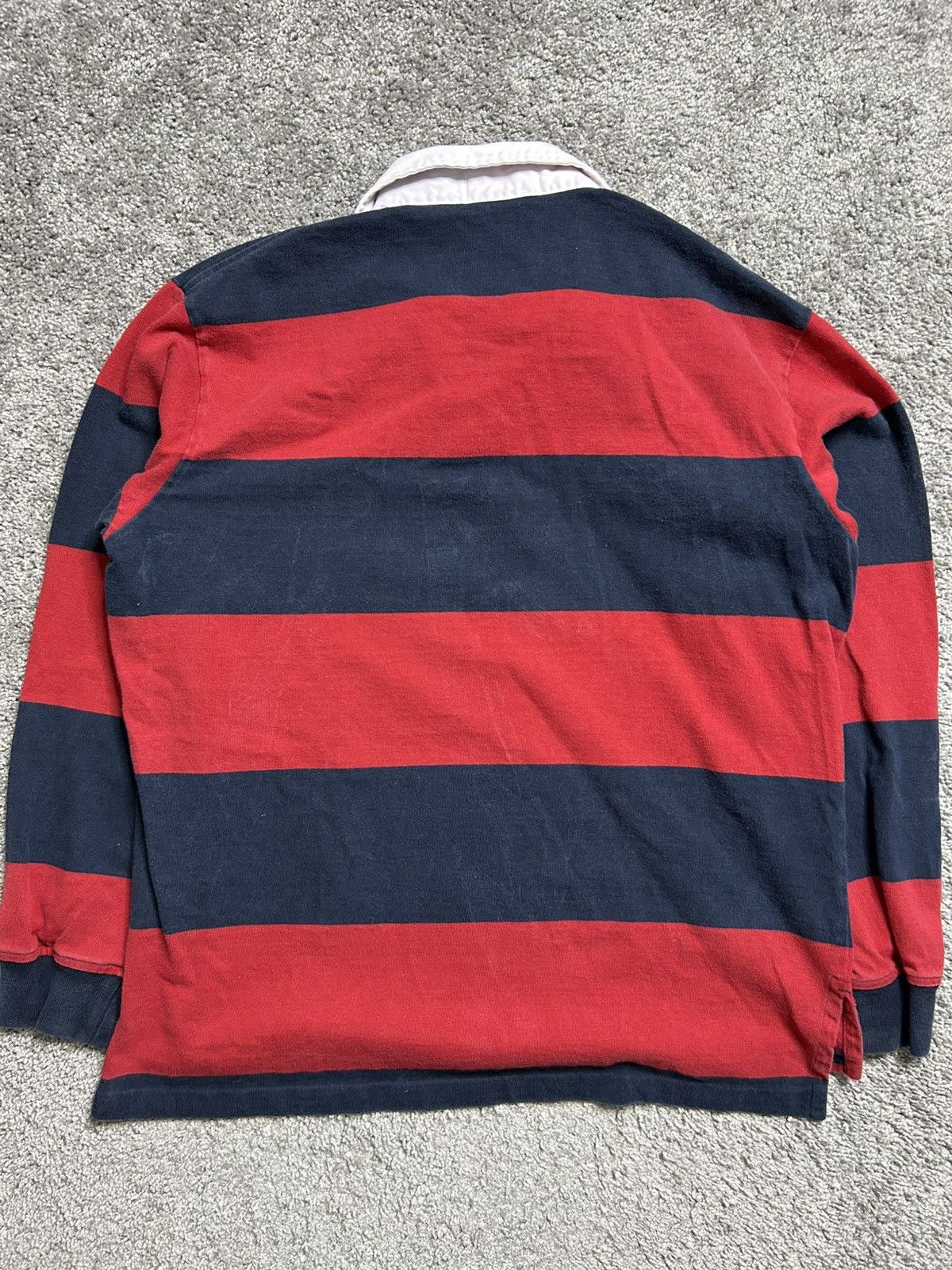 Polo Ralph Lauren Vintage 80s Polo Ralph Lauren Rugby Long Sleeve Striped Size US L / EU 52-54 / 3 - 9 Thumbnail