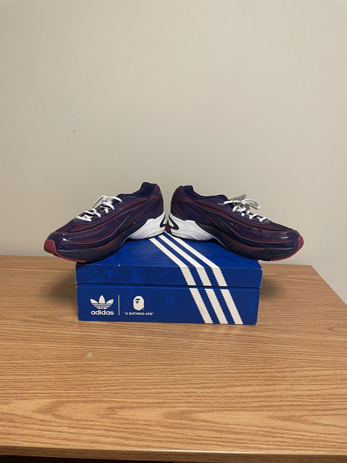Adidas × Bape Men’s 12.5 Purple Bape Adidas Orketro Dead Stock Size US 12.5 / EU 45-46 - 7 Thumbnail