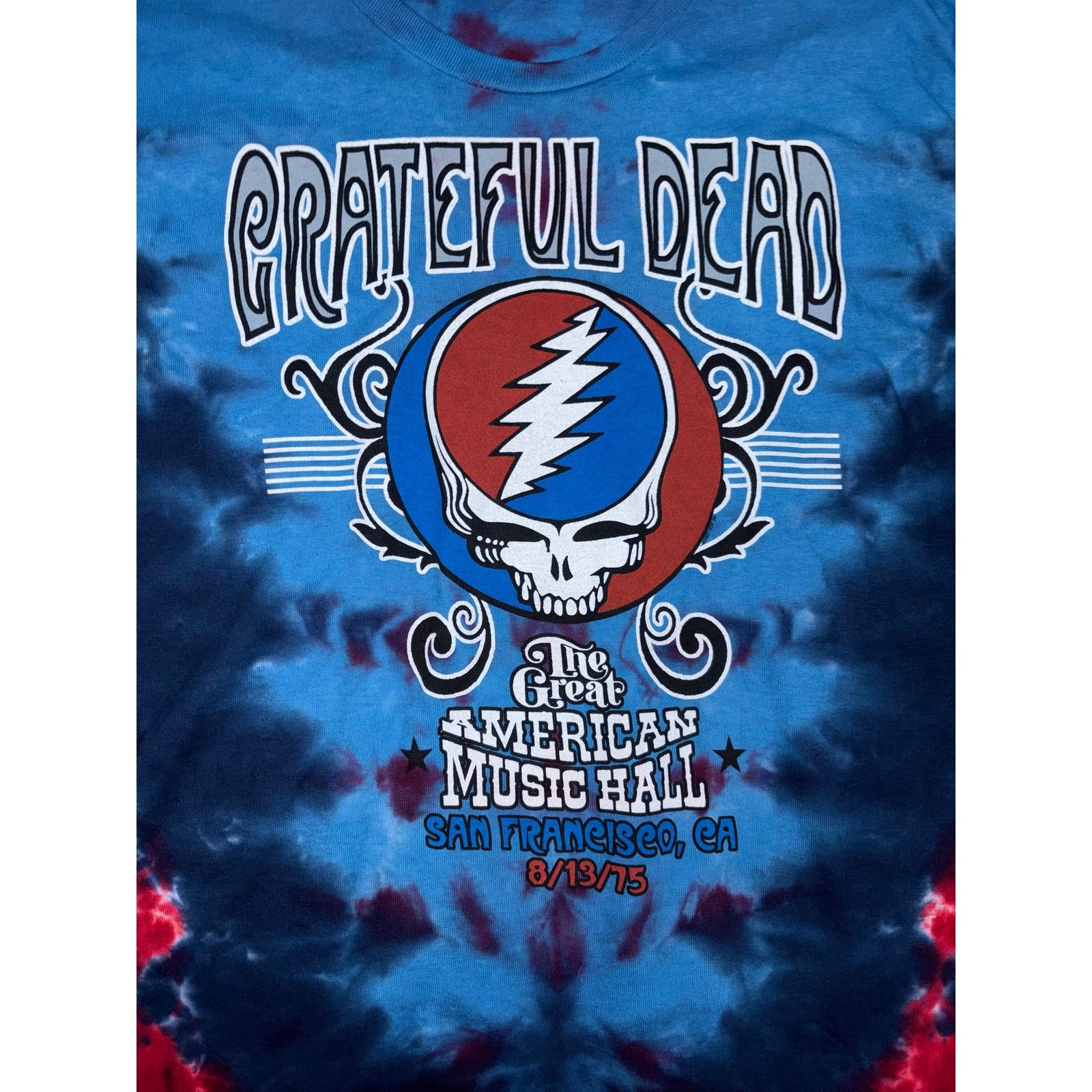 Grateful Dead Grateful Dead Tie dye blue red great American music hall2XL Size US M / EU 48-50 / 2 - 2 Thumbnail