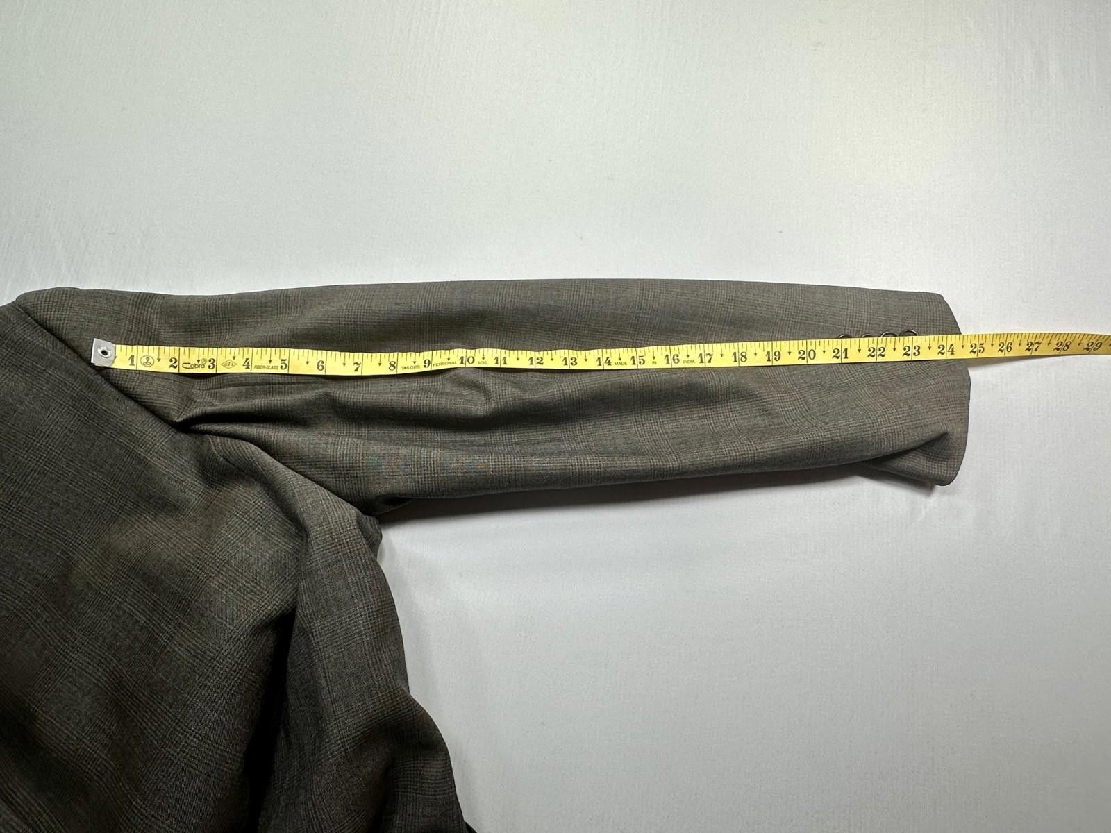 Barneys New York Piatelli Barneys New York 100% Wool 3-Button Blazer Brown 42 Size 42R - 10 Thumbnail