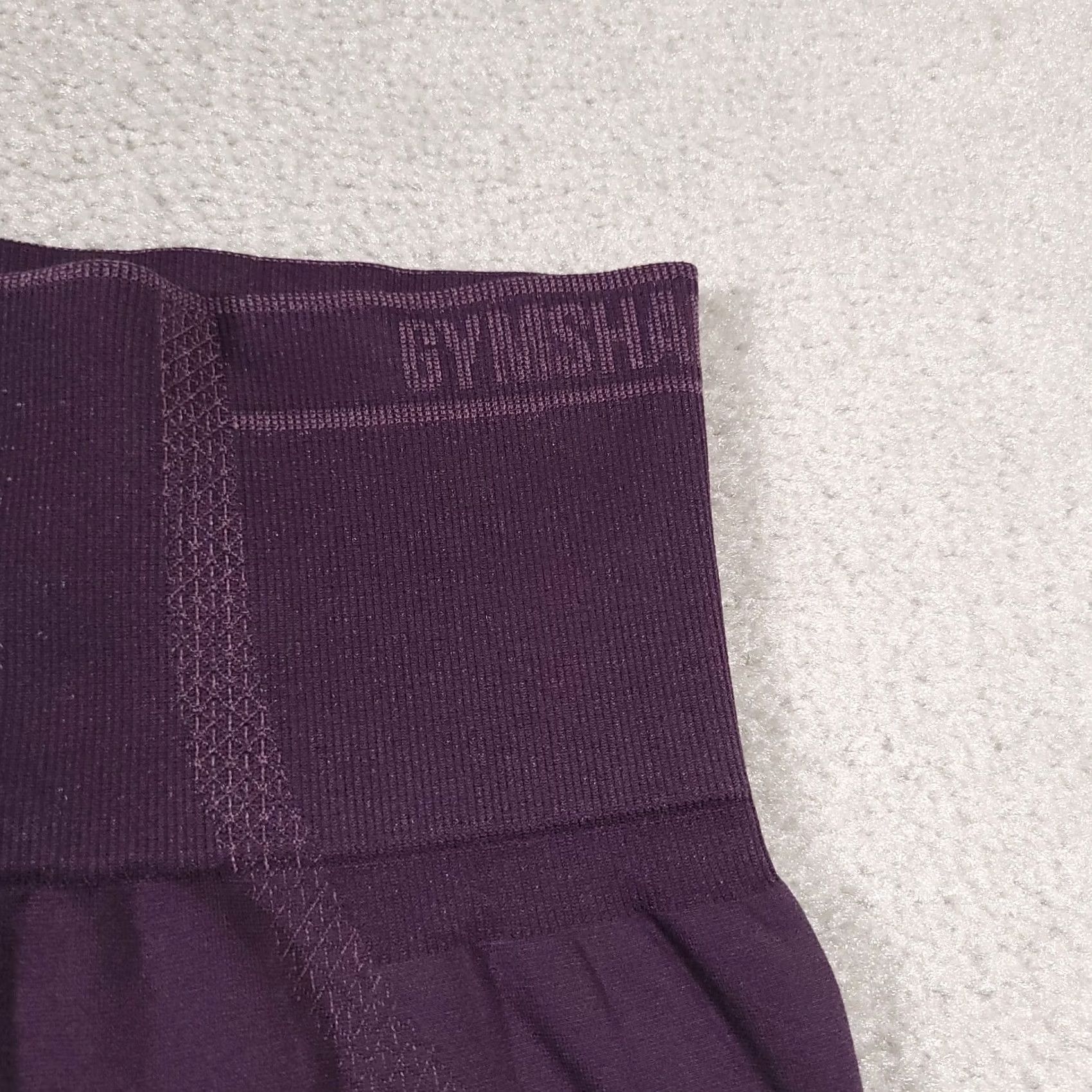 Gymshark Gymshark Capri Leggings Womens XS Purple Compression Logo Seamless Yoga Athletic Size 26" / US 2 / IT 38 - 4 Thumbnail