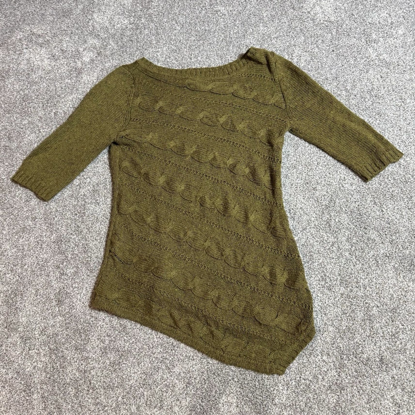 Vintage Cato Sweater Women Medium Asymmetrical Grunge Witchy Textured Knit Edgy Pullover Size M / US 6-8 / IT 42-44 - 2 Thumbnail