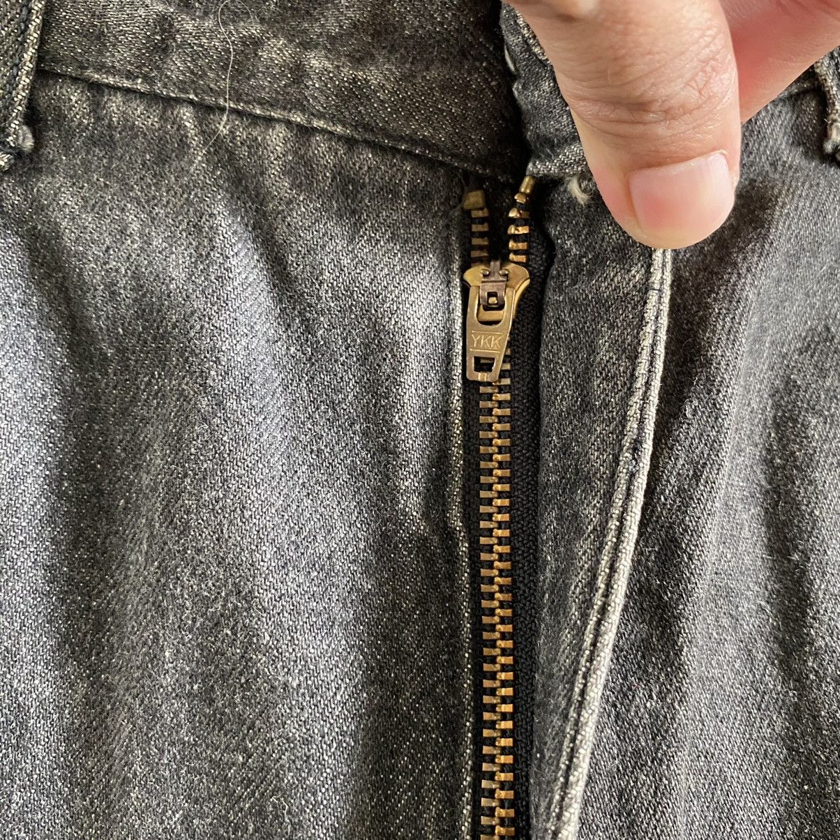 Comme des Garcons Homme 1990’s CdG Homme Wide Smoky Black Denim Jeans Size US 29 - 11 Thumbnail