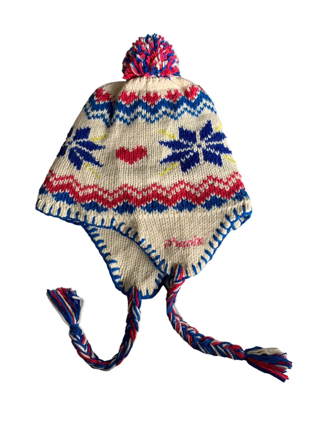 Japanese Brand × Phenix Phenix Multicolour Earflap Crochet knit Beanie Hats Size ONE SIZE - 7 Thumbnail