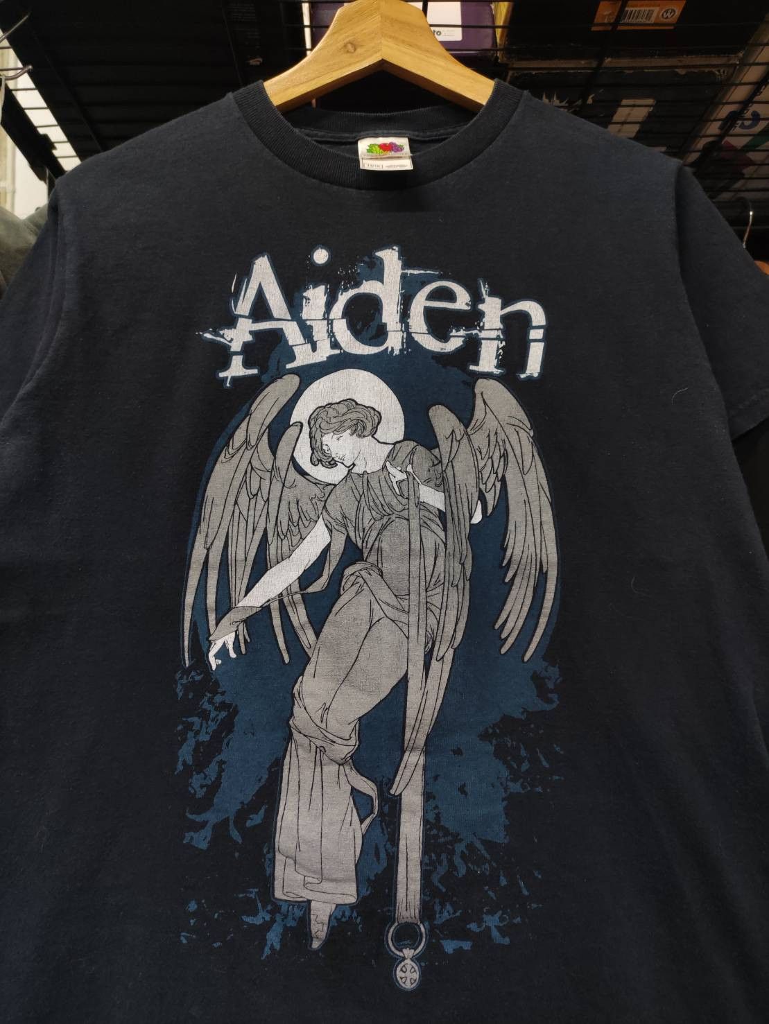 Band Tees Vtg 00's Aiden Emo Band " Cherubim " Art T-Shirt Size US S / EU 44-46 / 1 - 1 Thumbnail