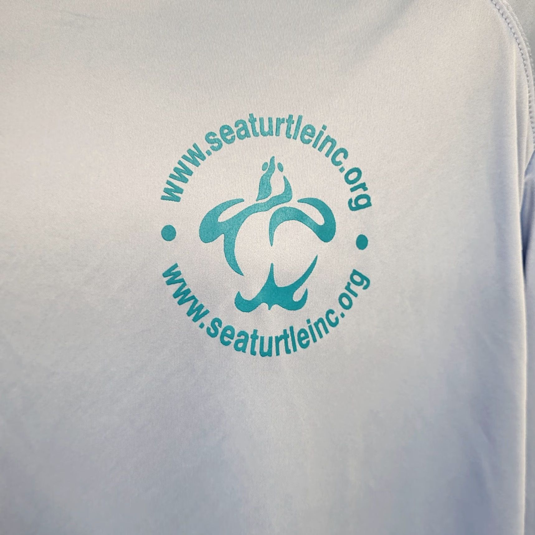 Vintage Sea Turtle Inc Shirt Mens 2XL Blue South Padre Island Texas Performance UPF 50 Size US XXL / EU 58 / 5 - 6 Thumbnail