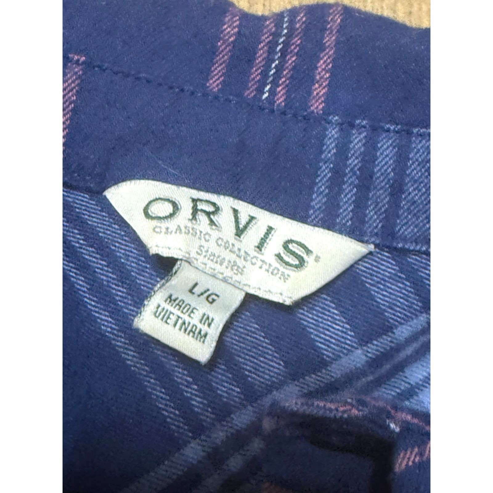 Orvis Orvis Shirt, Women’s Size Large, Blue Pink Plaid Long Sleeve Button-Up Shirt Size L / US 10 / IT 46 - 5 Thumbnail