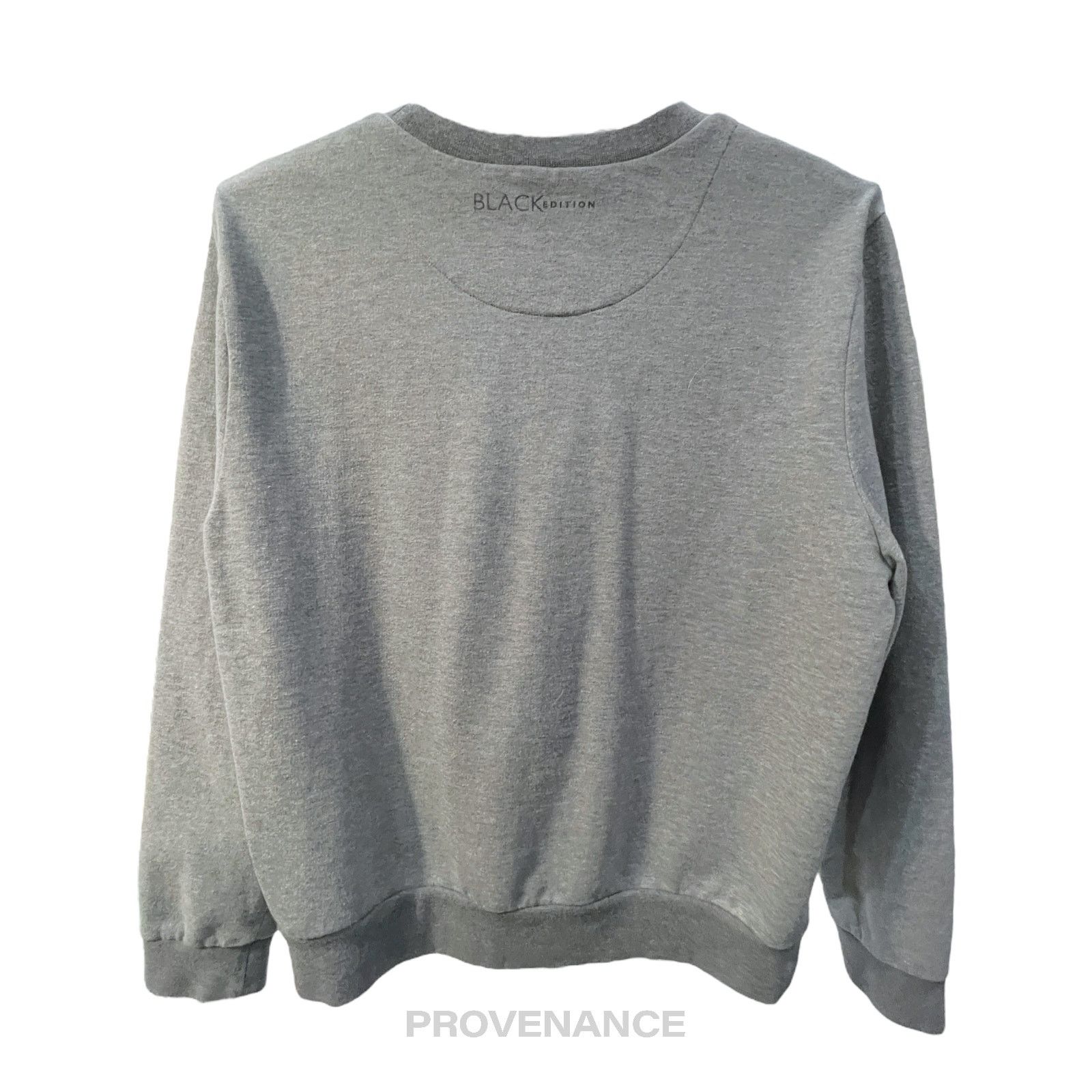 Canali 🔴 Canali Crewneck Patch Sweatshirt - Heather Grey Size US M / EU 48-50 / 2 - 2 Thumbnail