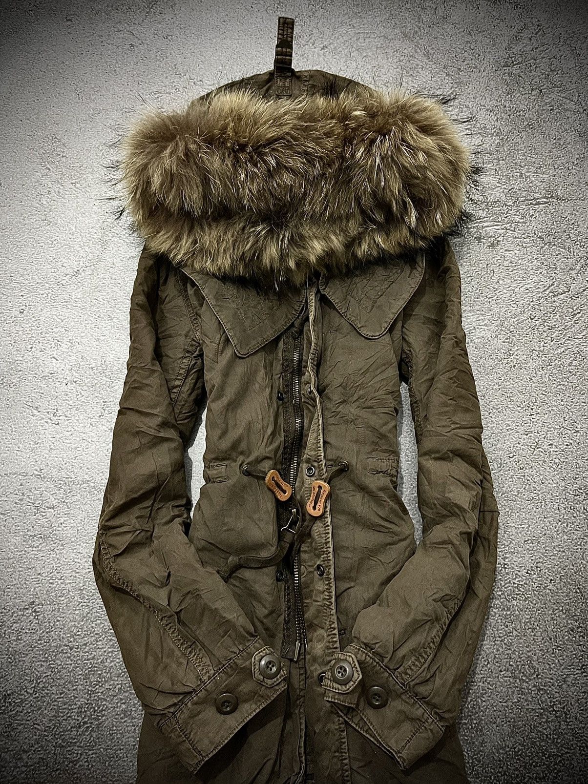 GOA 2000s GOA Racoon Fur Hood Parka Jacket Size US L / EU 52-54 / 3 - 2 Thumbnail