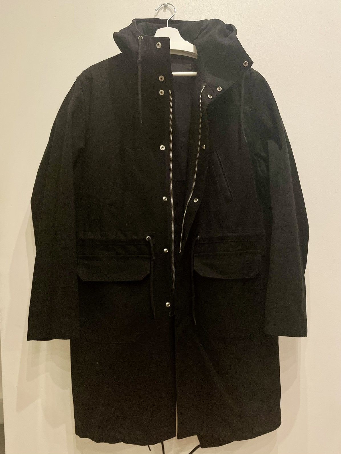 image of Raf Simons Aw18 Heavy Parka in Black, Men's (Size Medium)