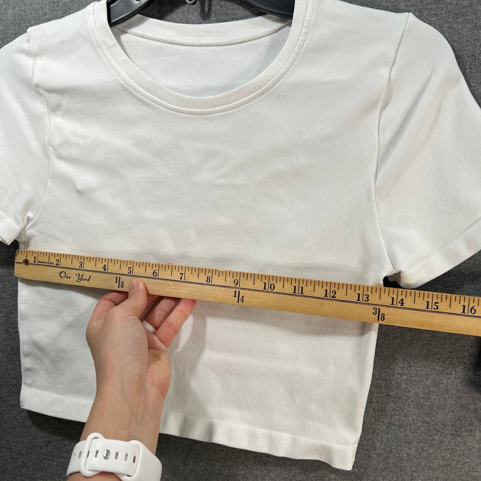 Other OQQ Workout 2 PC White Crop Top Size M and Blue Short Size L Size L / US 10 / IT 46 - 5 Thumbnail