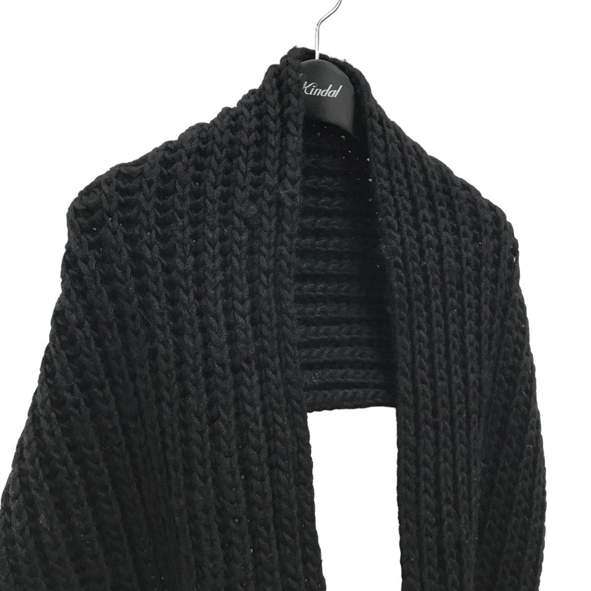 Yohji Yamamoto Yohji Yamamoto GREY WOOL SNOOD SCARF Snude NC-L01-161 Size ONE SIZE - 2 Thumbnail