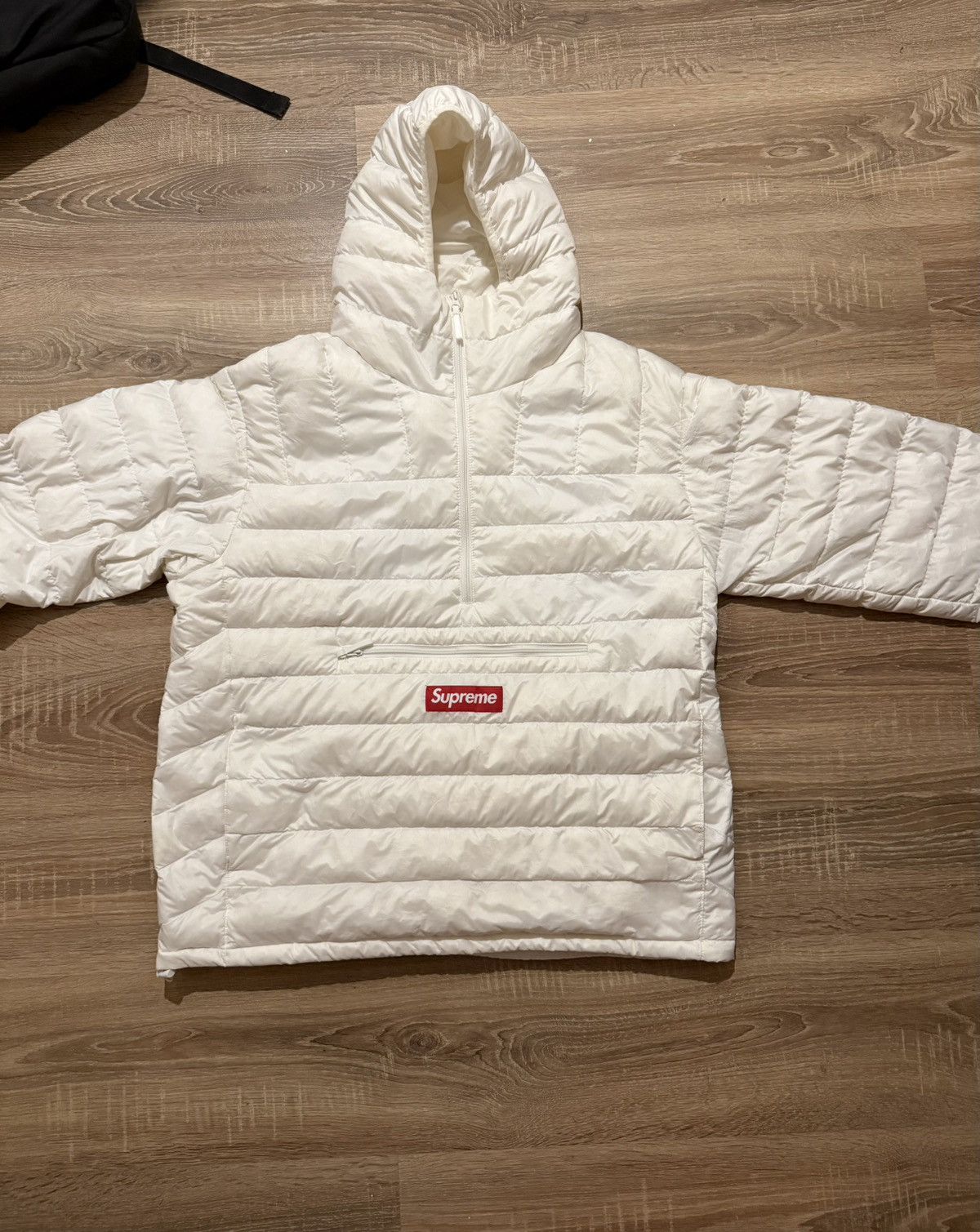 Supreme Micro Down Half Zip Pullover 白 Supreme-Micro-Down-Half-Zip-