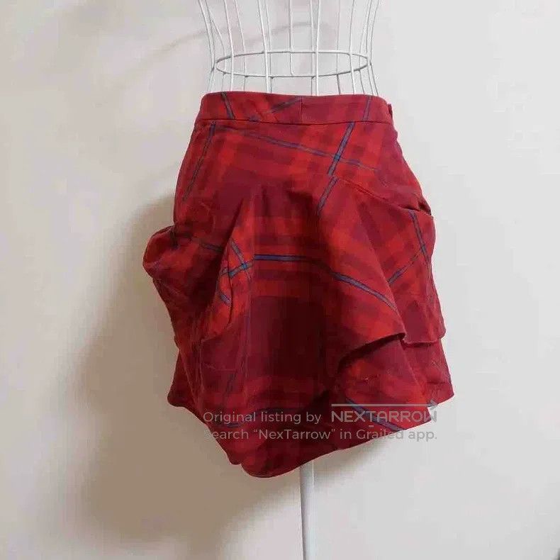 Vivienne Westwood Vivienne Westwood size 1 Plaid Bud Deformed Skirt Size 42" / US 20 - 2 Thumbnail