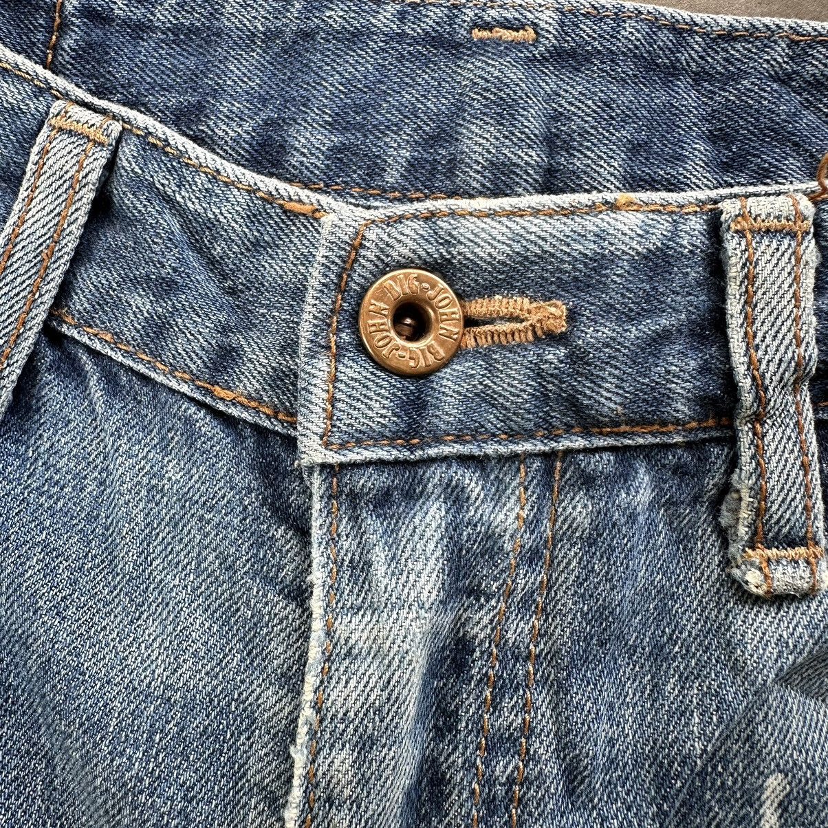 Japanese Brand Vintage Big John Distressed Faded Denim Jean Pant W29 Size US 29 - 4 Thumbnail