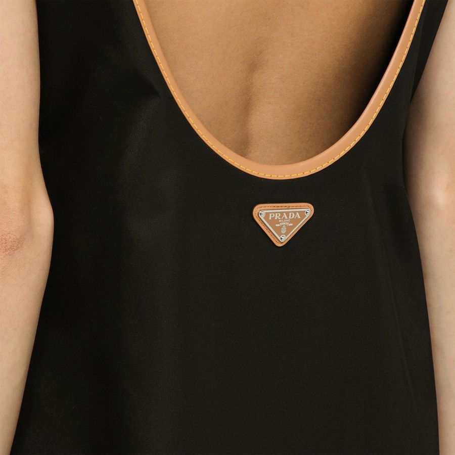 Prada o1d2blof0924 Short Dress in Black Size S / US 4 / IT 40 - 4 Thumbnail