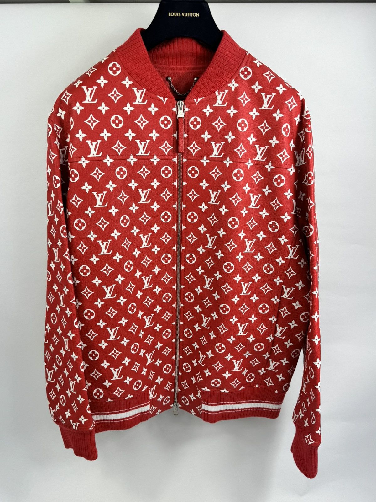 Leather blouson louis vuitton supreme best sale