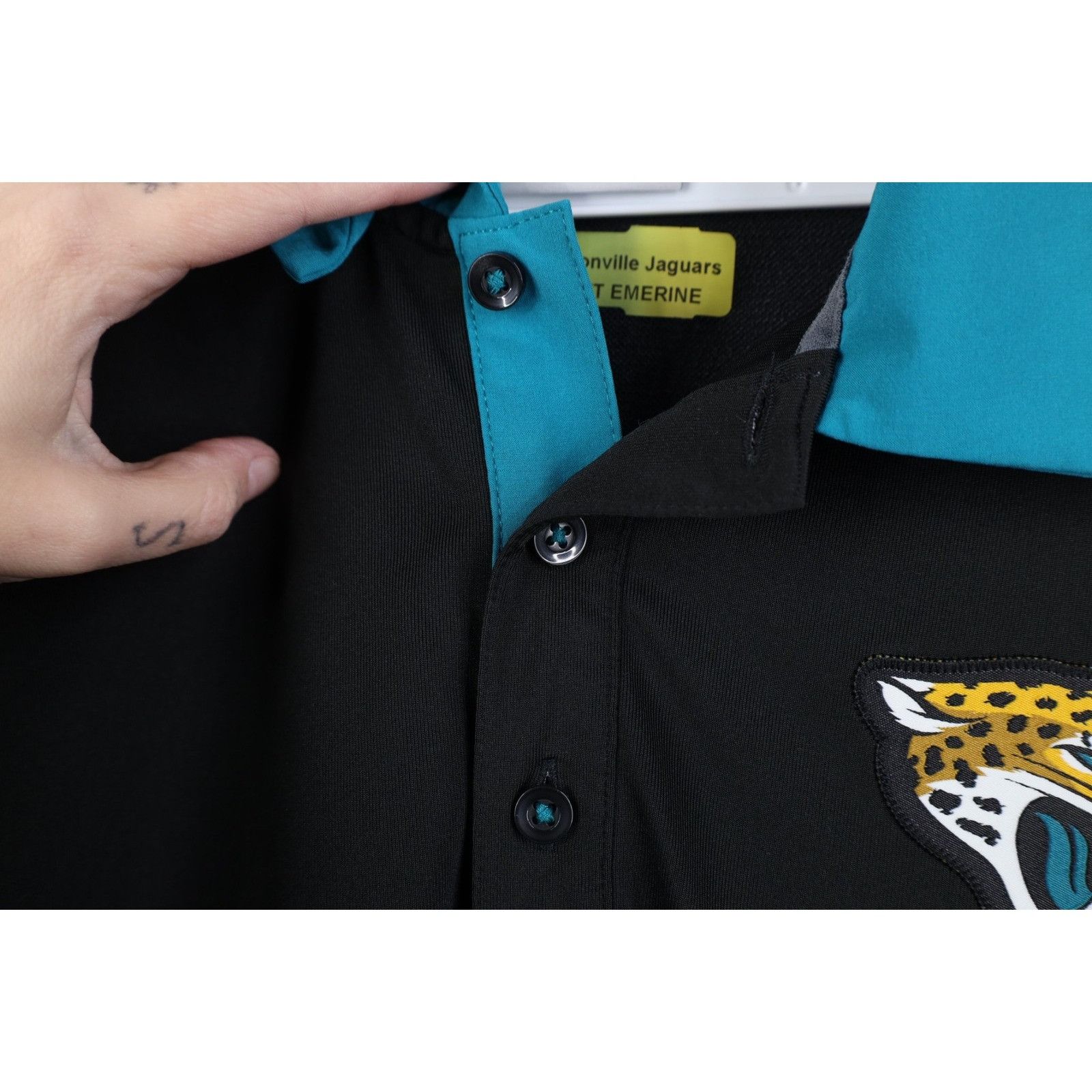 Nike Nike On Field Team Issued Jacksonville Jaguars Football Polo Size US L / EU 52-54 / 3 - 9 Thumbnail