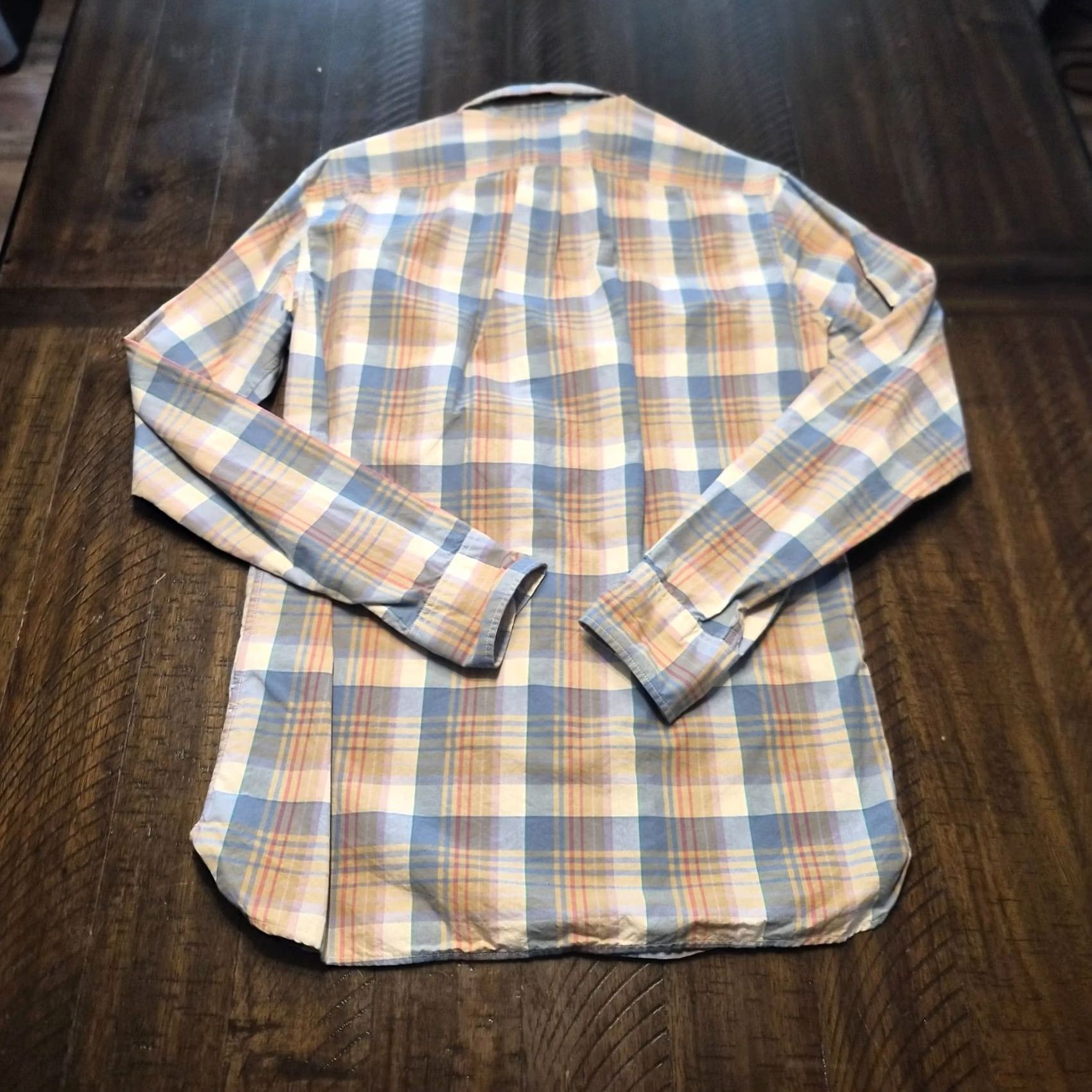 J.Crew J Crew Shirt Mens Small Blue Pink Check Button Down Long Sleeve Slim Fit Size US S / EU 44-46 / 1 - 5 Thumbnail