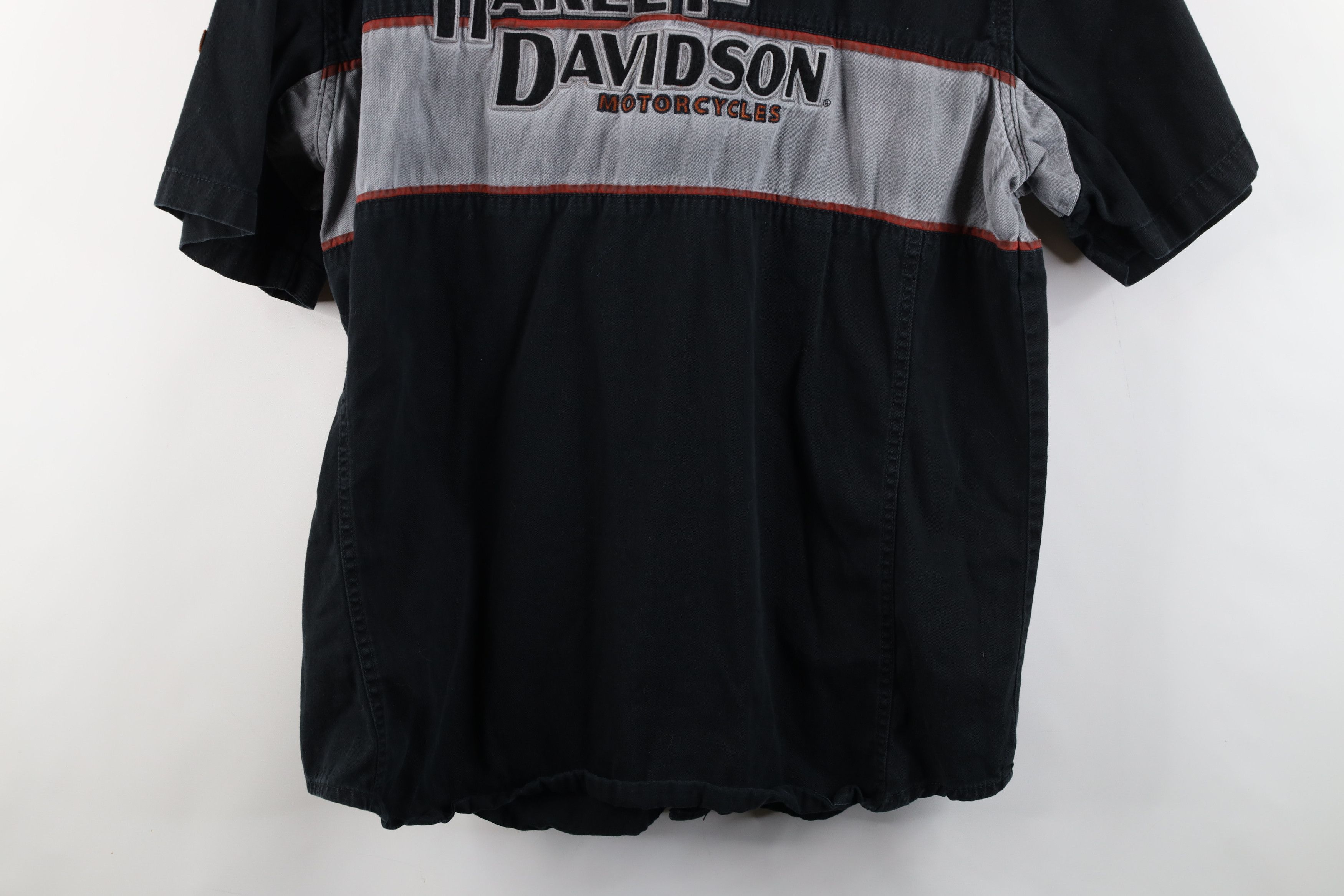 Harley Davidson × Vintage Vintage Harley Davidson Motorcycles Mechanic Button Shirt Size US XL / EU 56 / 4 - 15 Thumbnail