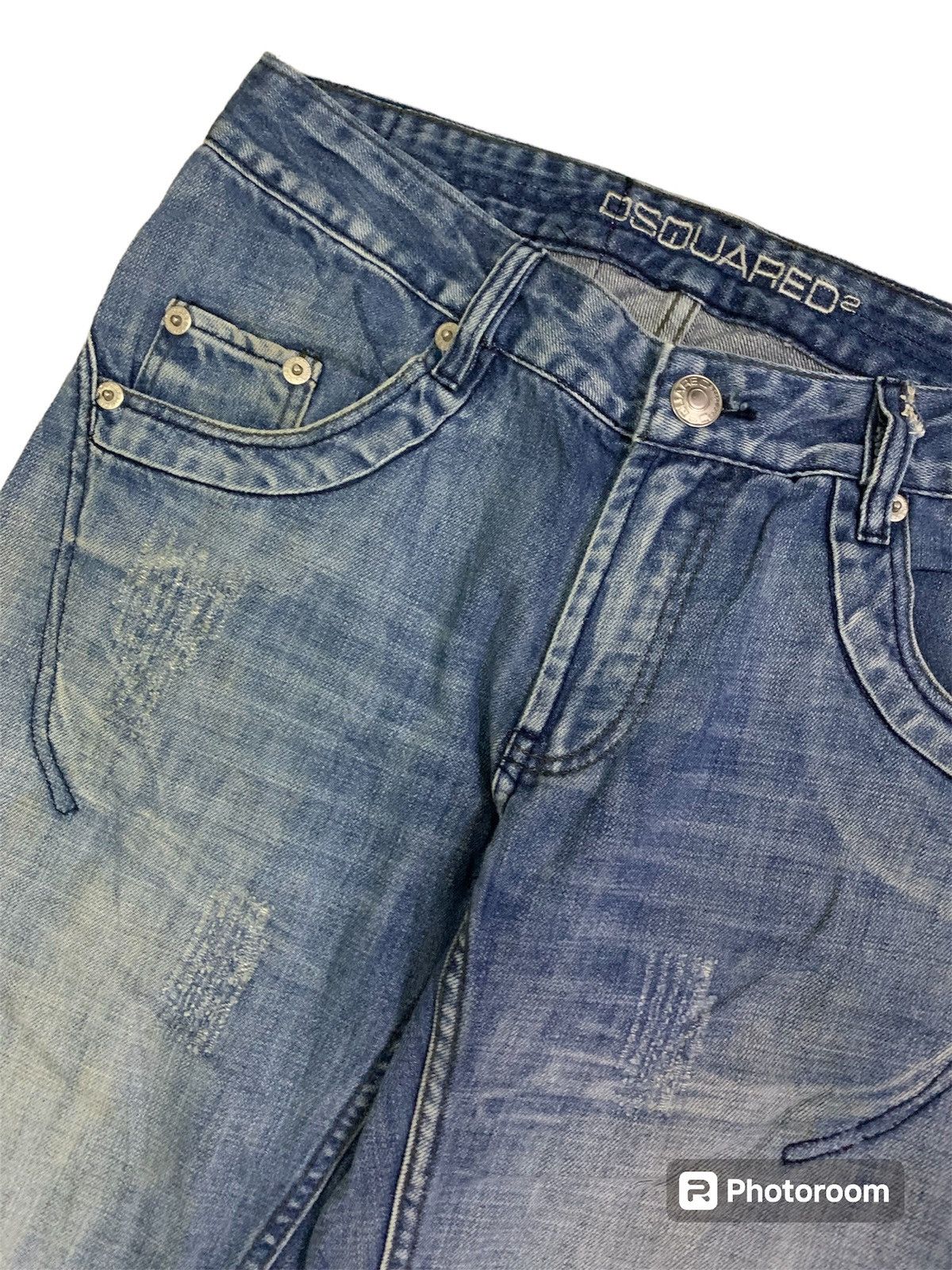 Dsquared2 💥Vintage Dsquared Chip Chip MotherFucker Denim Size US 33 - 6 Thumbnail
