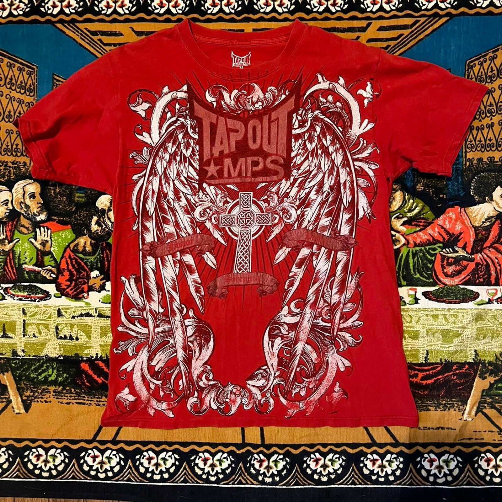 Affliction × JNCO × Tapout Crazy rare tapout y2k shirt afflliction jnco wings skulls Size US M / EU 48-50 / 2 - 1 Thumbnail