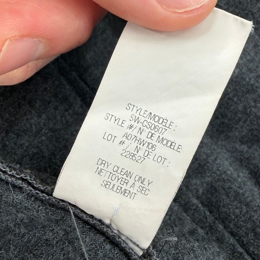 Helmut Lang Helmut Lang Sonar Shawl Collar Gray Wool Moto Jacket LARGE Size L / US 10 / IT 46 - 7 Thumbnail