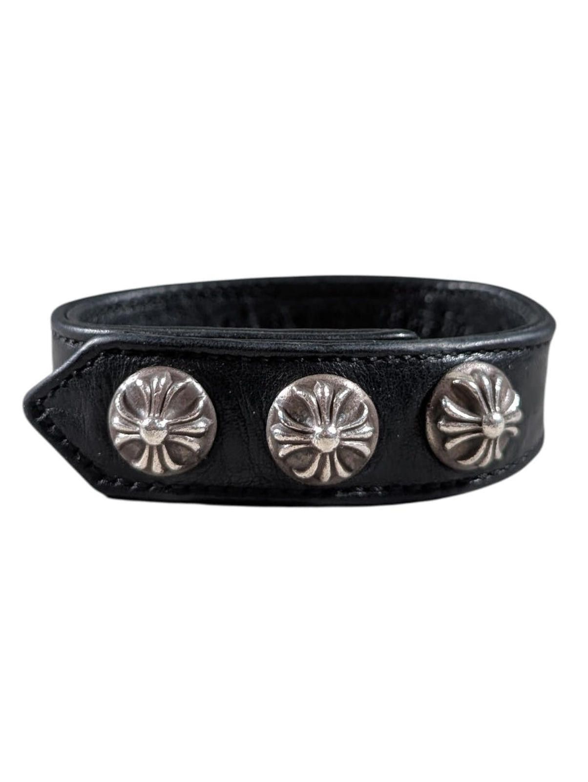 Chrome Hearts Leather Cross Ball Bracelet Size ONE SIZE - 2 Thumbnail