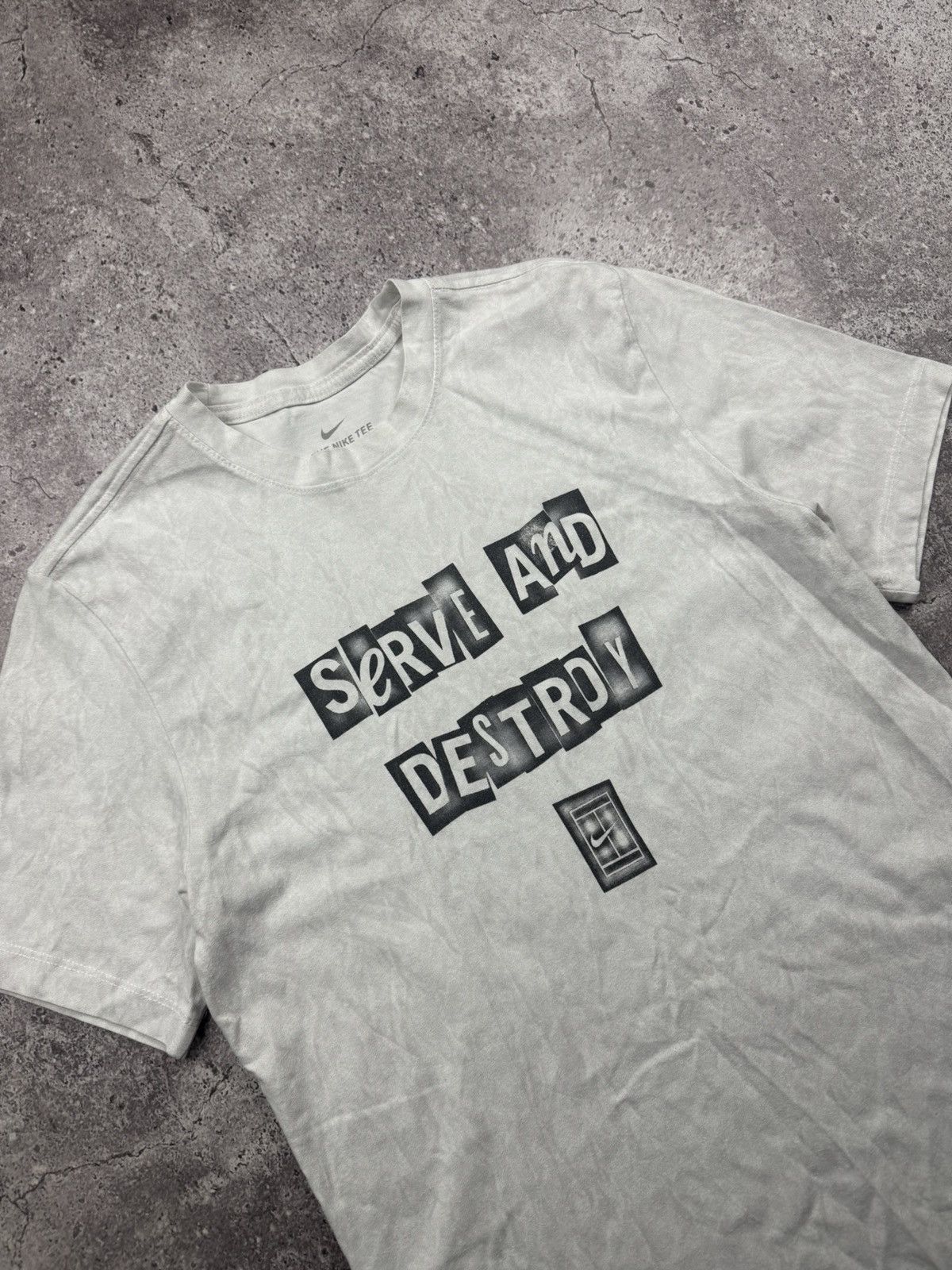 Nike Vintage Nike Court Tennis Serve And Destroy Y2K T Shirt Size US M / EU 48-50 / 2 - 2 Thumbnail
