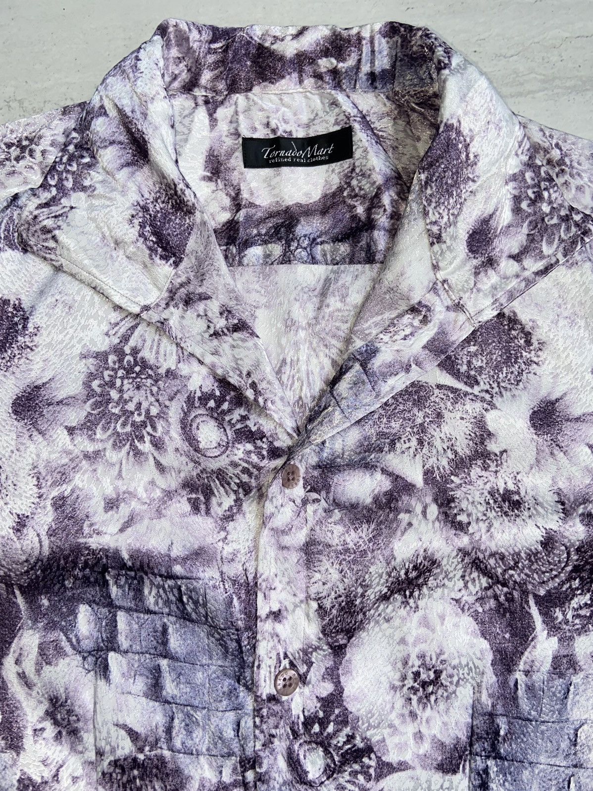 Japanese Brand × Tornado Mart TORNADO MART Tie Dye Floral Patterned Shirt Size US XS / EU 42 / 0 - 10 Thumbnail