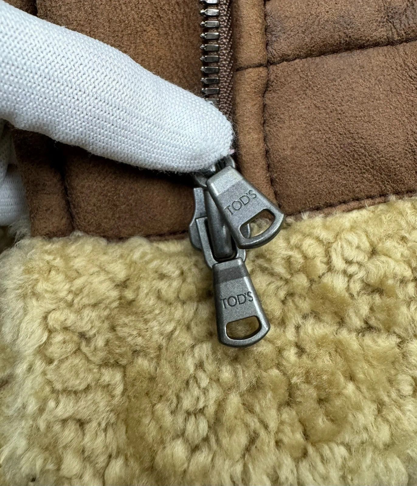 Tod's Tod’s Genuine Leather Shearling Biker Jacket size 44 Size M / US 6-8 / IT 42-44 - 18 Thumbnail