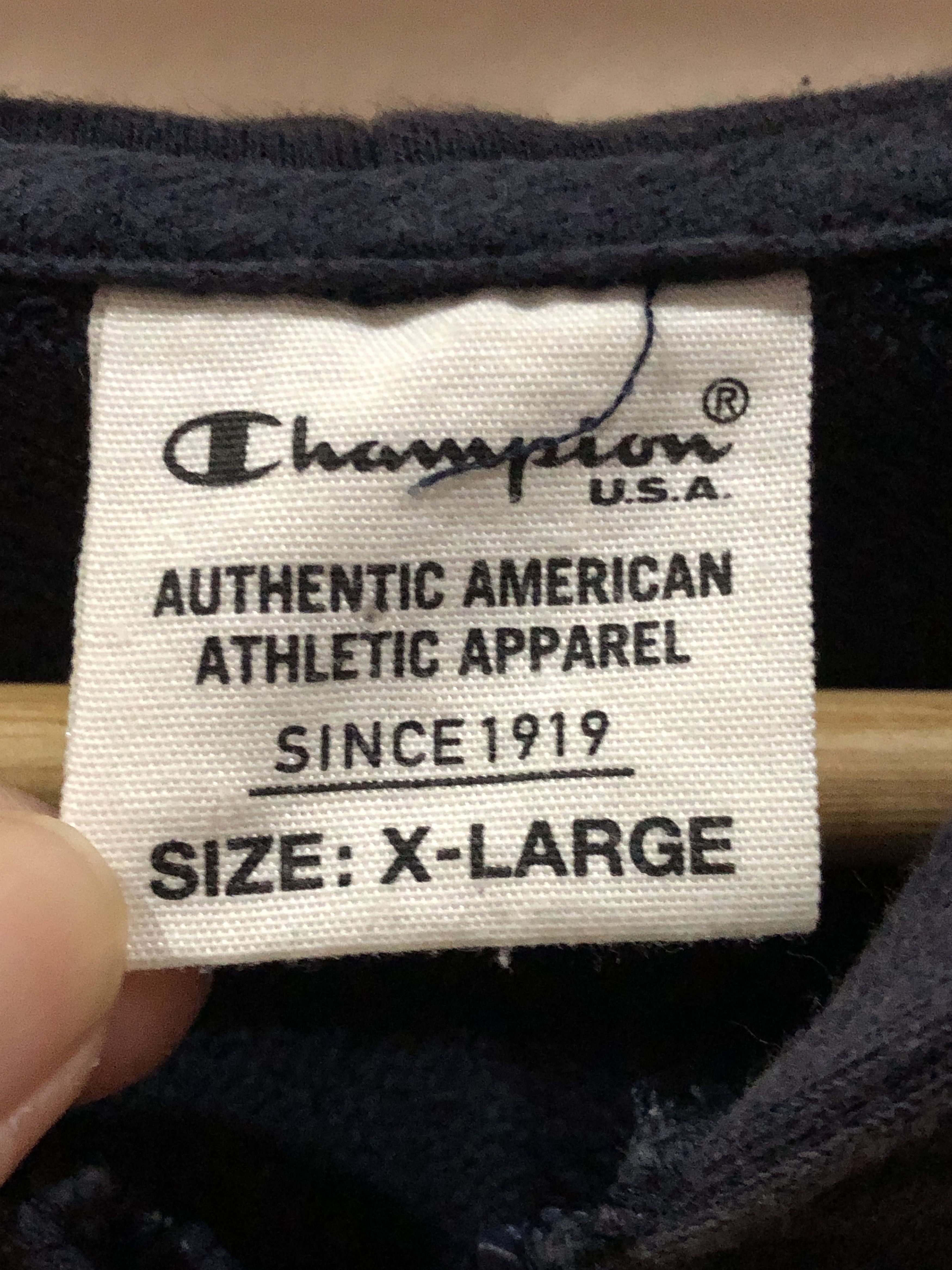 Champion Navy blue Champion full-zip hoodie sweatshirt Size US XL / EU 56 / 4 - 5 Thumbnail
