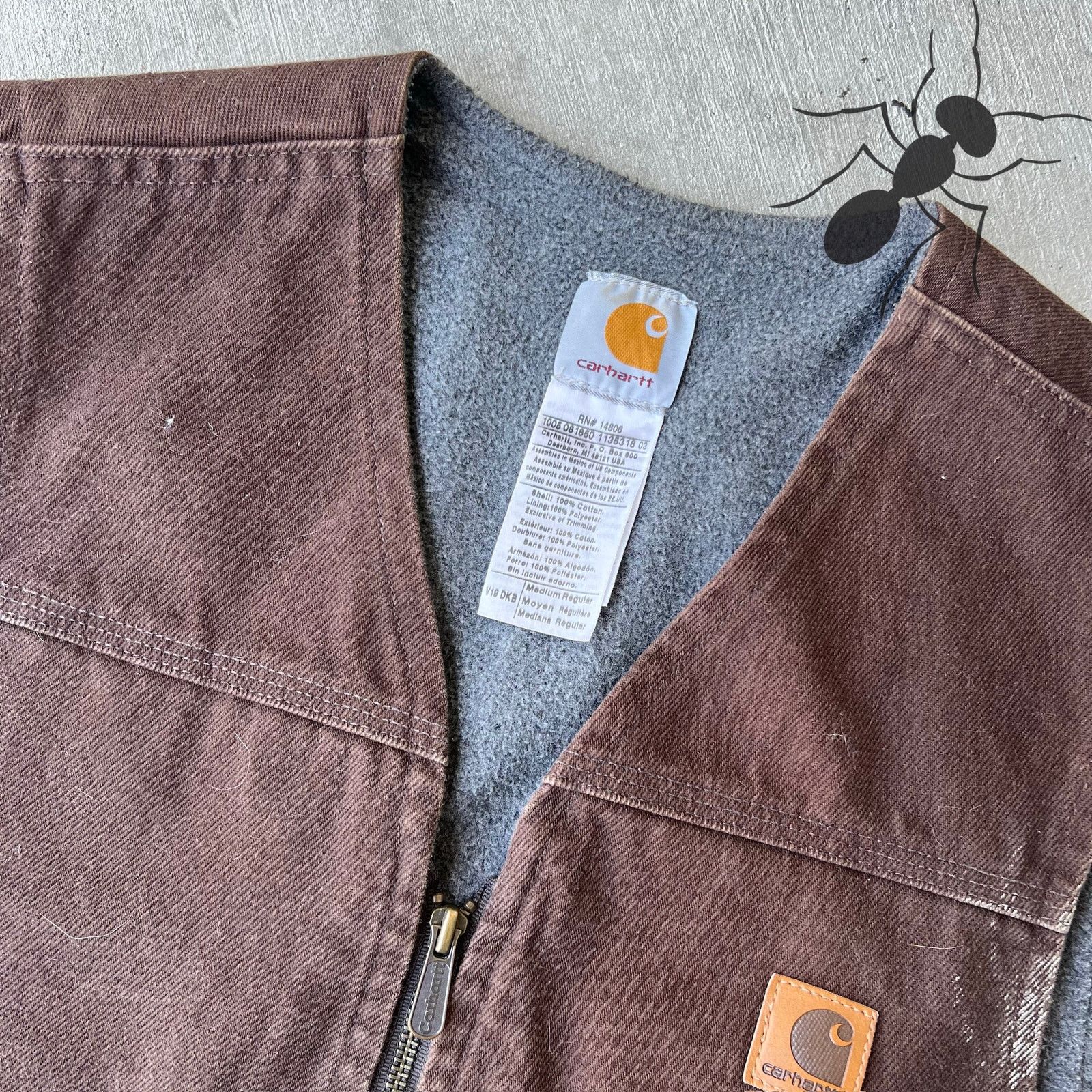 Carhartt × Vintage Carhartt V19 DKB brown work wear vest Size US M / EU 48-50 / 2 - 2 Thumbnail