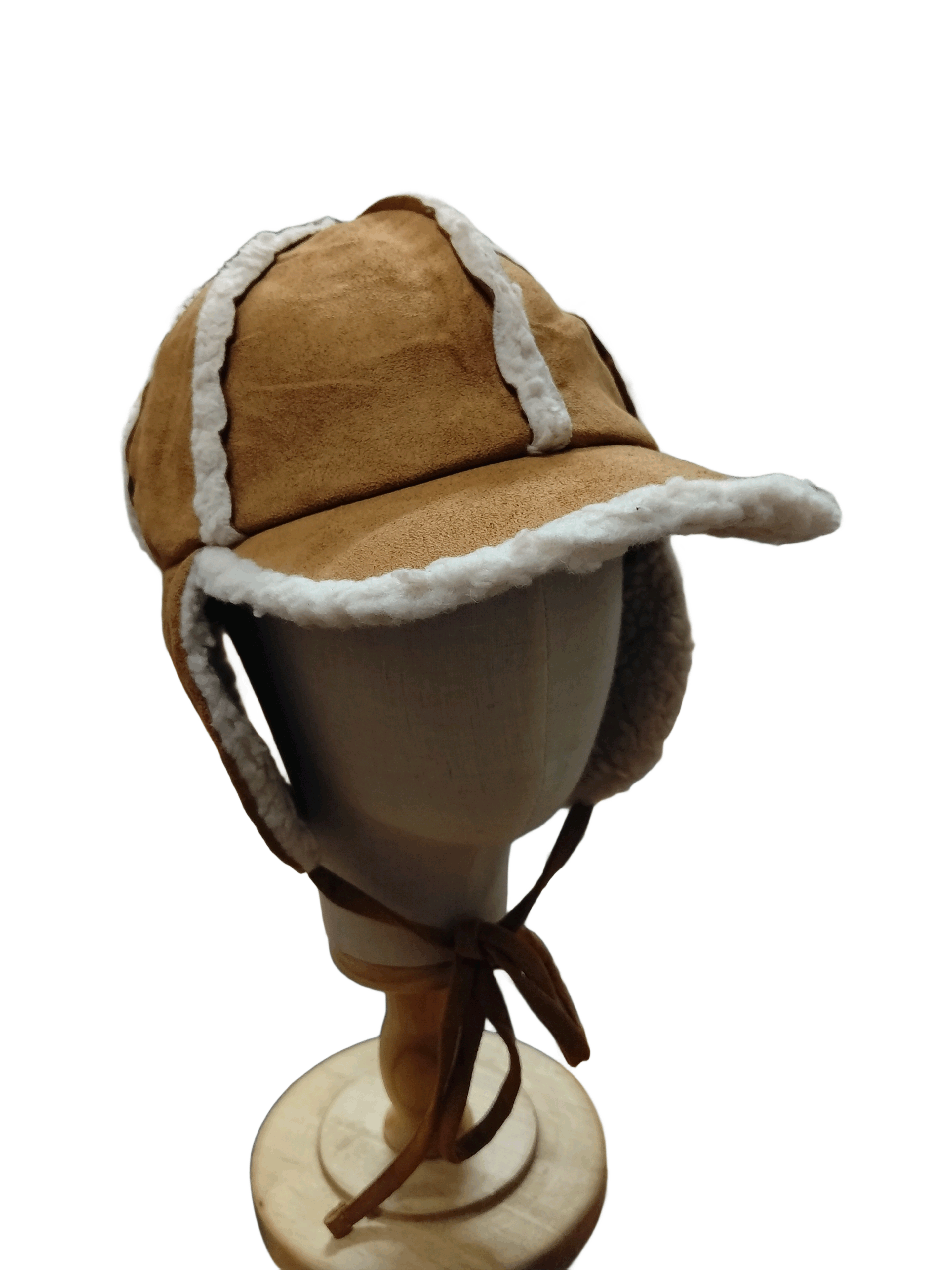 Other Winter trapper hats with white shearling lining and earflaps Size ONE SIZE - 1 Thumbnail