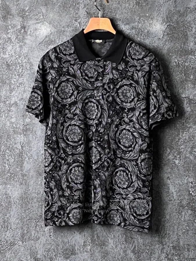 Versace Versace Patterned short-sleeved polo shirt Size US M / EU 48-50 / 2 - 5 Thumbnail
