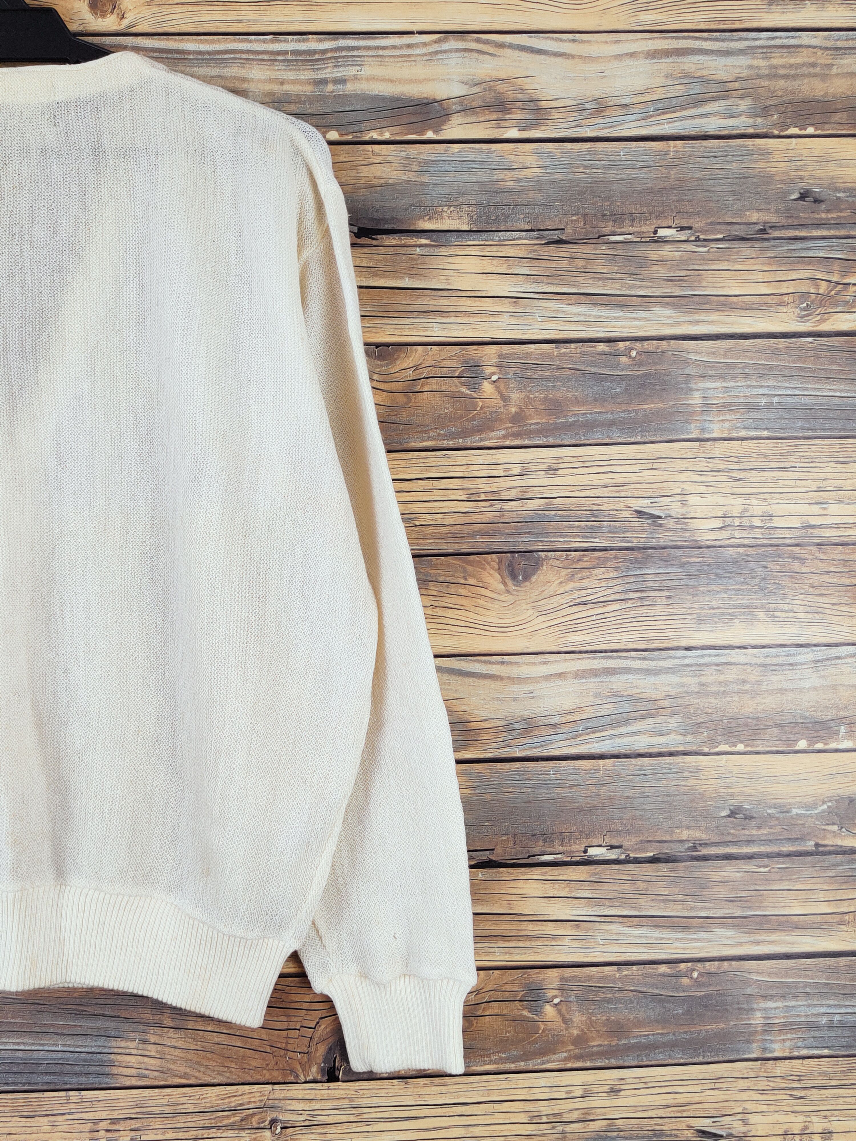 Japanese Brand DL Jack Nicklaus Ivory Knitwear Cardigan #W992 Size US L / EU 52-54 / 3 - 10 Thumbnail