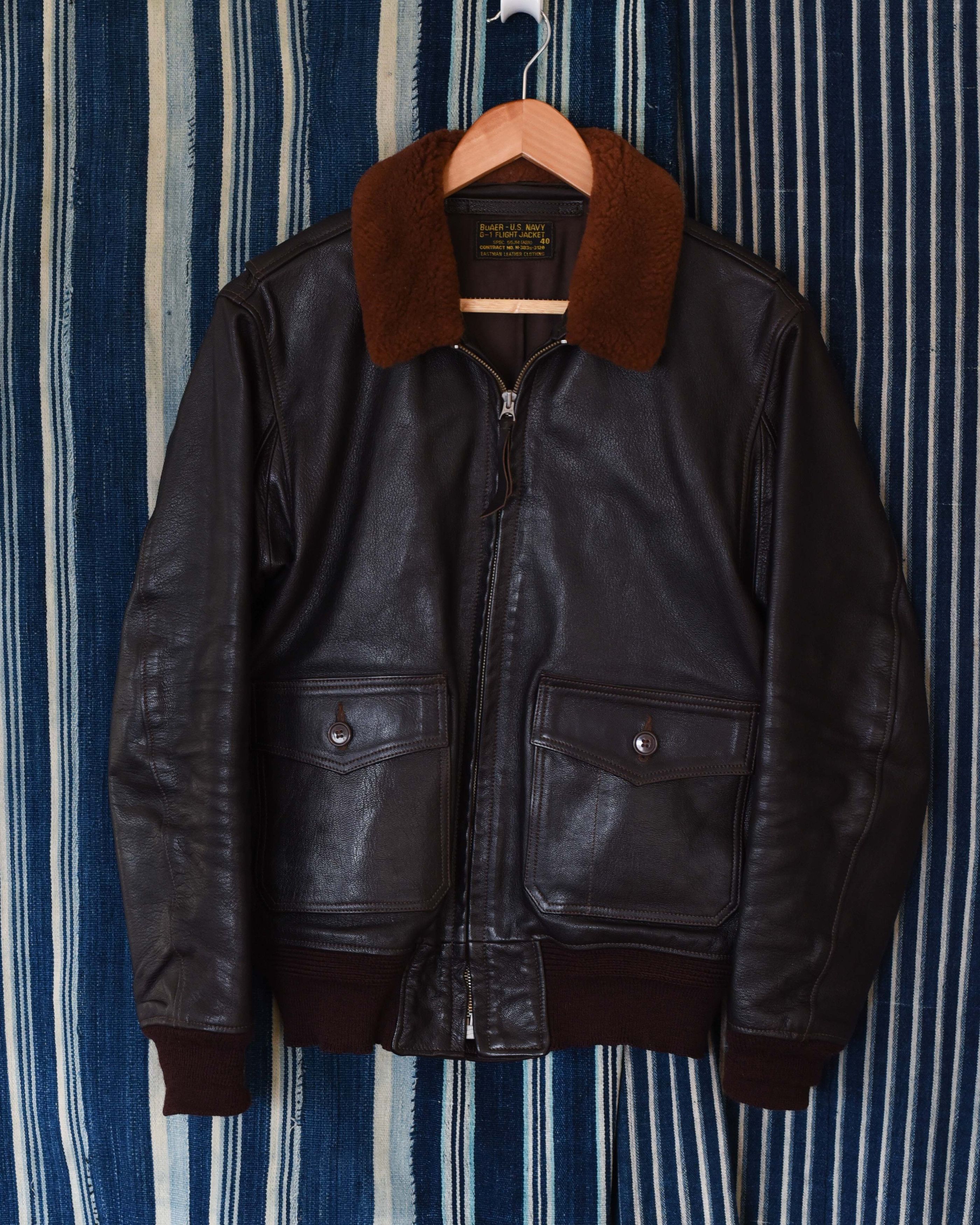 Eastman Leather Clothing G-1 Leather Flight Jacket - Size 40