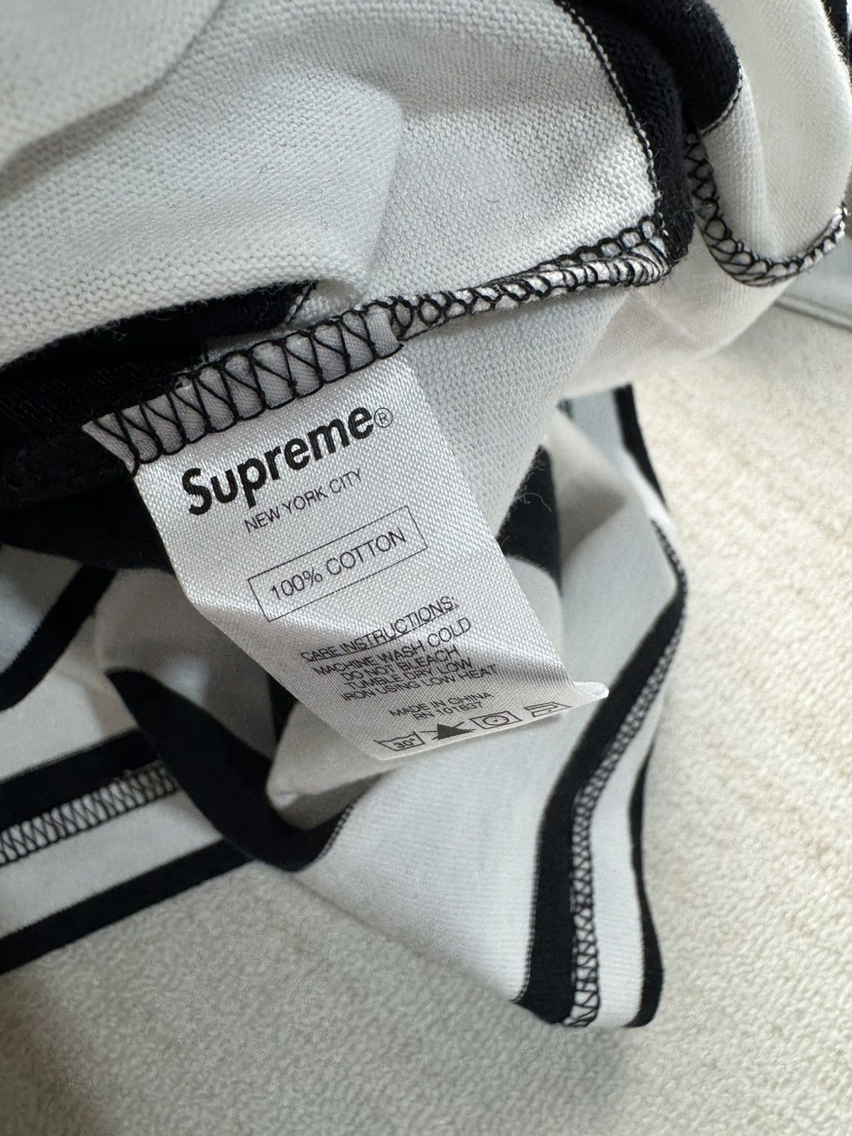 Supreme Supreme stripes hoodie Size US S / EU 44-46 / 1 - 5 Thumbnail