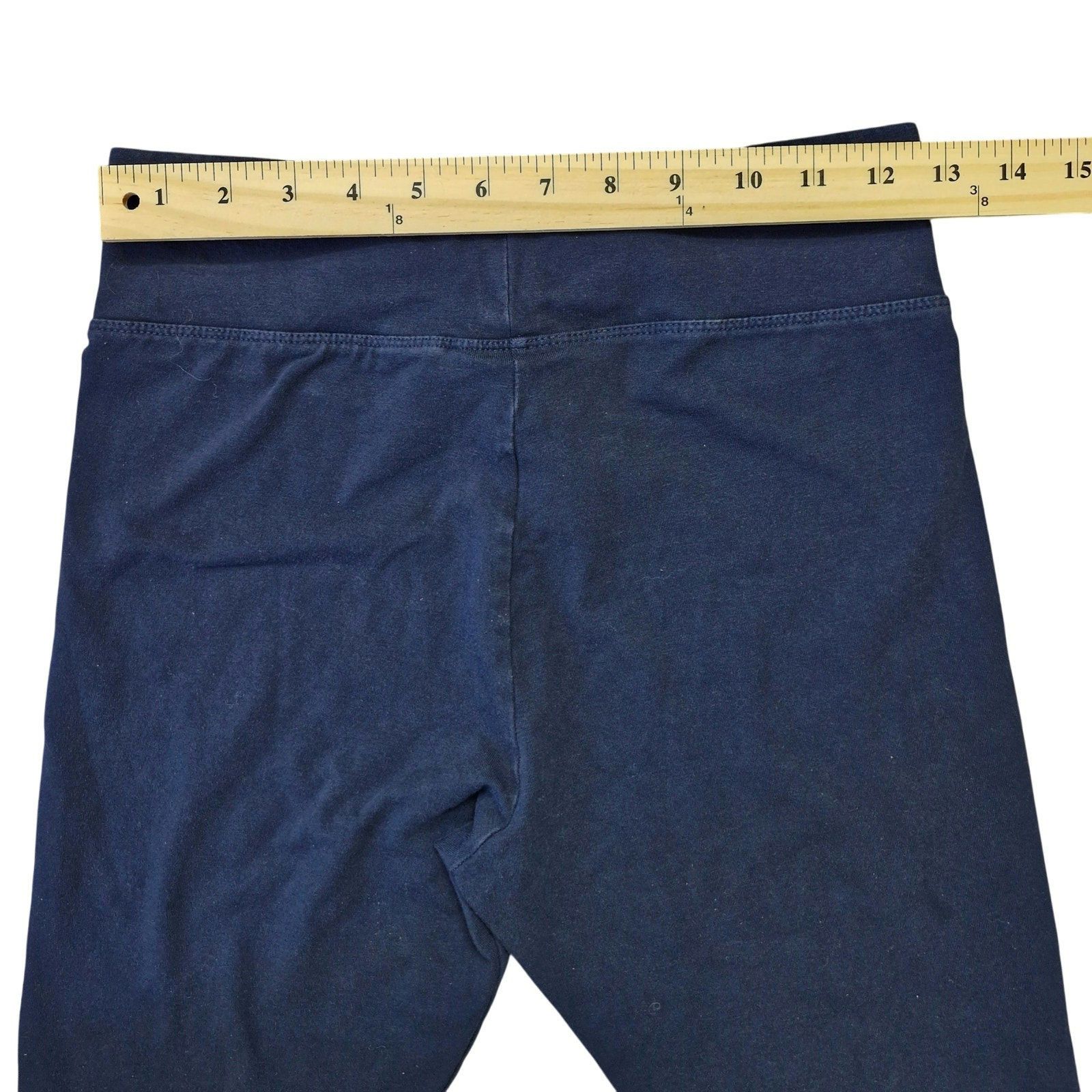Fila Fila Women's Cotton Leggings Medium Navy Blue Size 30" / US 8 / IT 44 - 4 Thumbnail