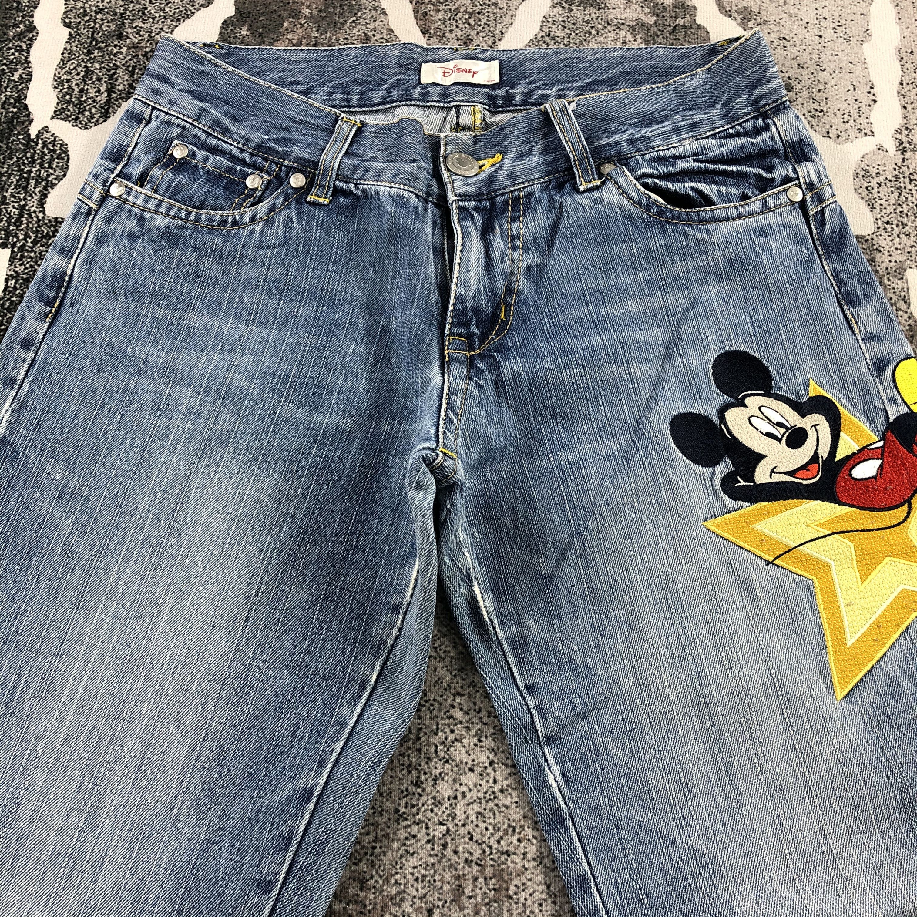 Disney Vintage Disney Mickey Jeans Patchwork Denim Size US 32 / EU 48 - 3 Thumbnail