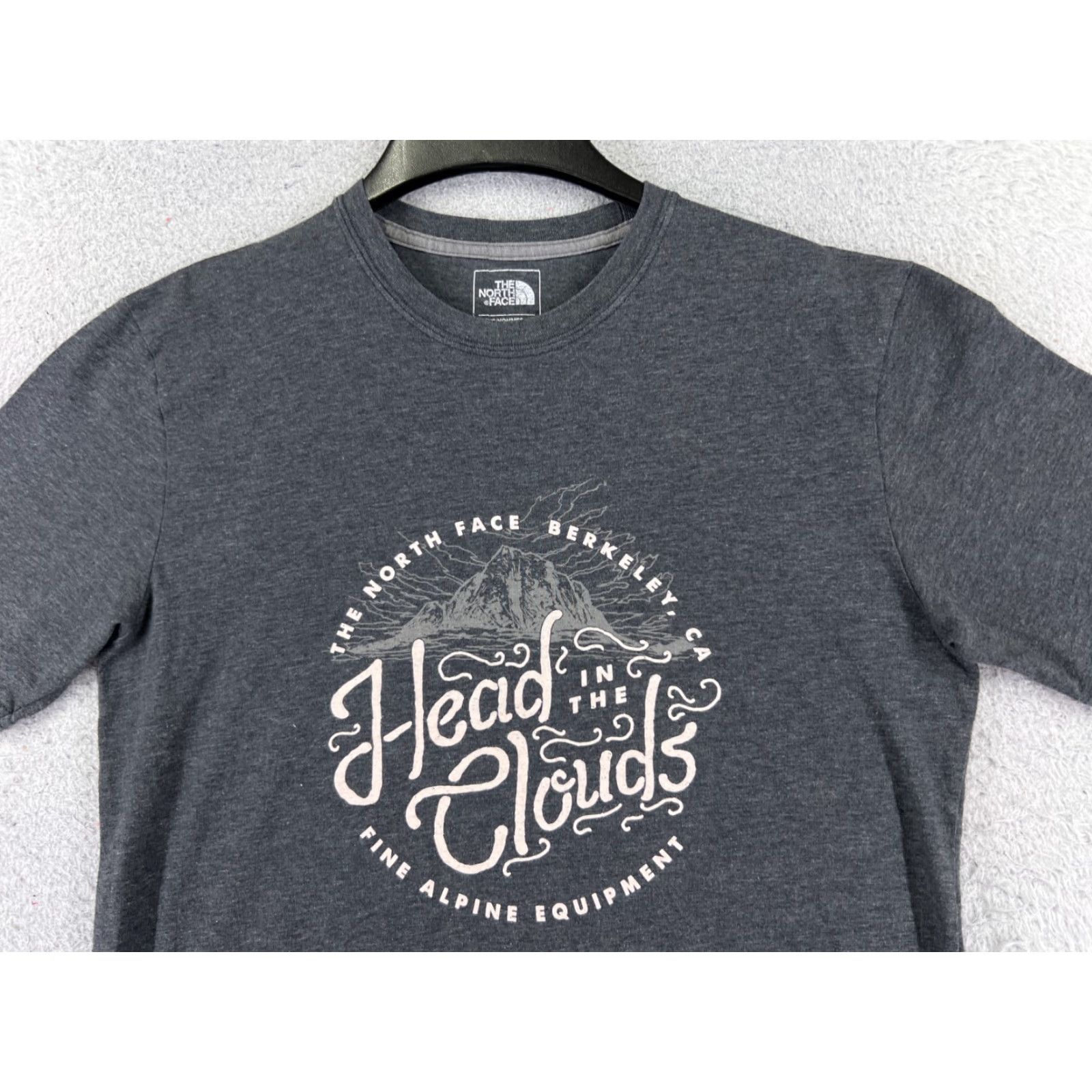 The North Face The North Face Shirt Men S Gray Short Sleeve Crew Neck Head In The Clouds Logo Vintage No Size US S / EU 44-46 / 1 - 4 Thumbnail