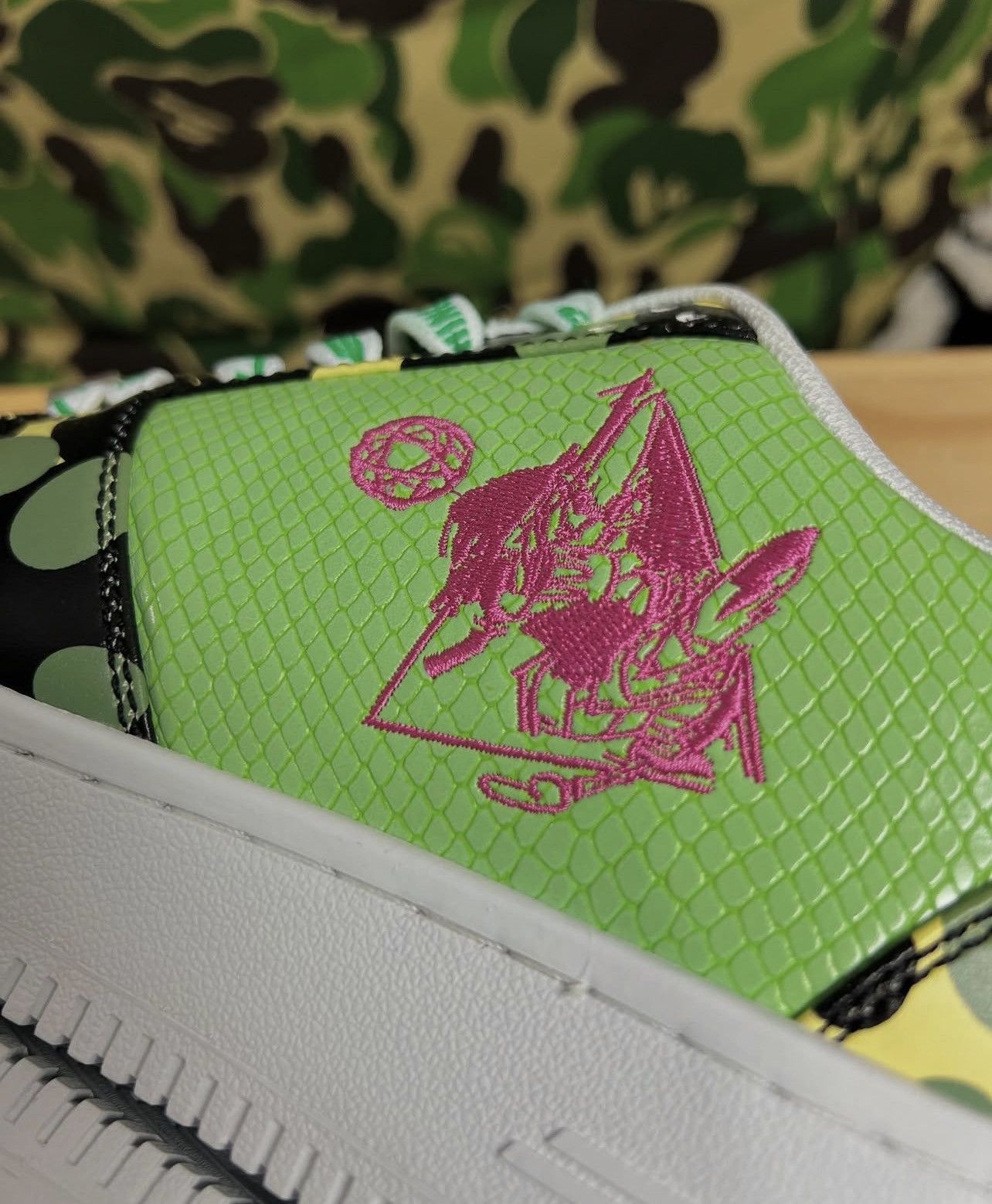 Bape × Futura 2021 A Bathing Ape x Unkle Futura Multi Leather Bapesta Size US 8 / EU 41 - 13 Thumbnail