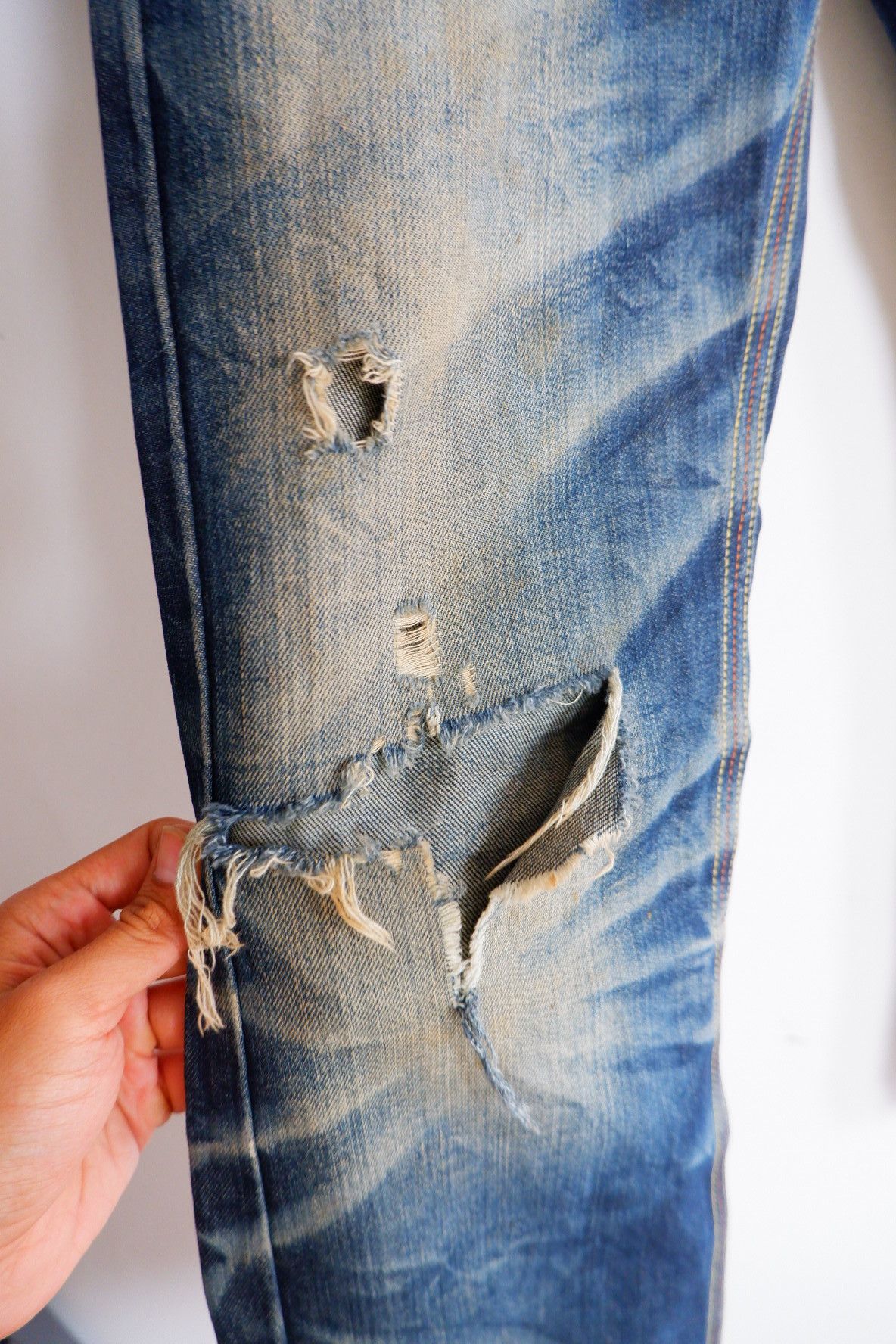 If Six Was Nine Vintage Slacks Japan Ripped Jeans Size US 32 / EU 48 - 7 Thumbnail