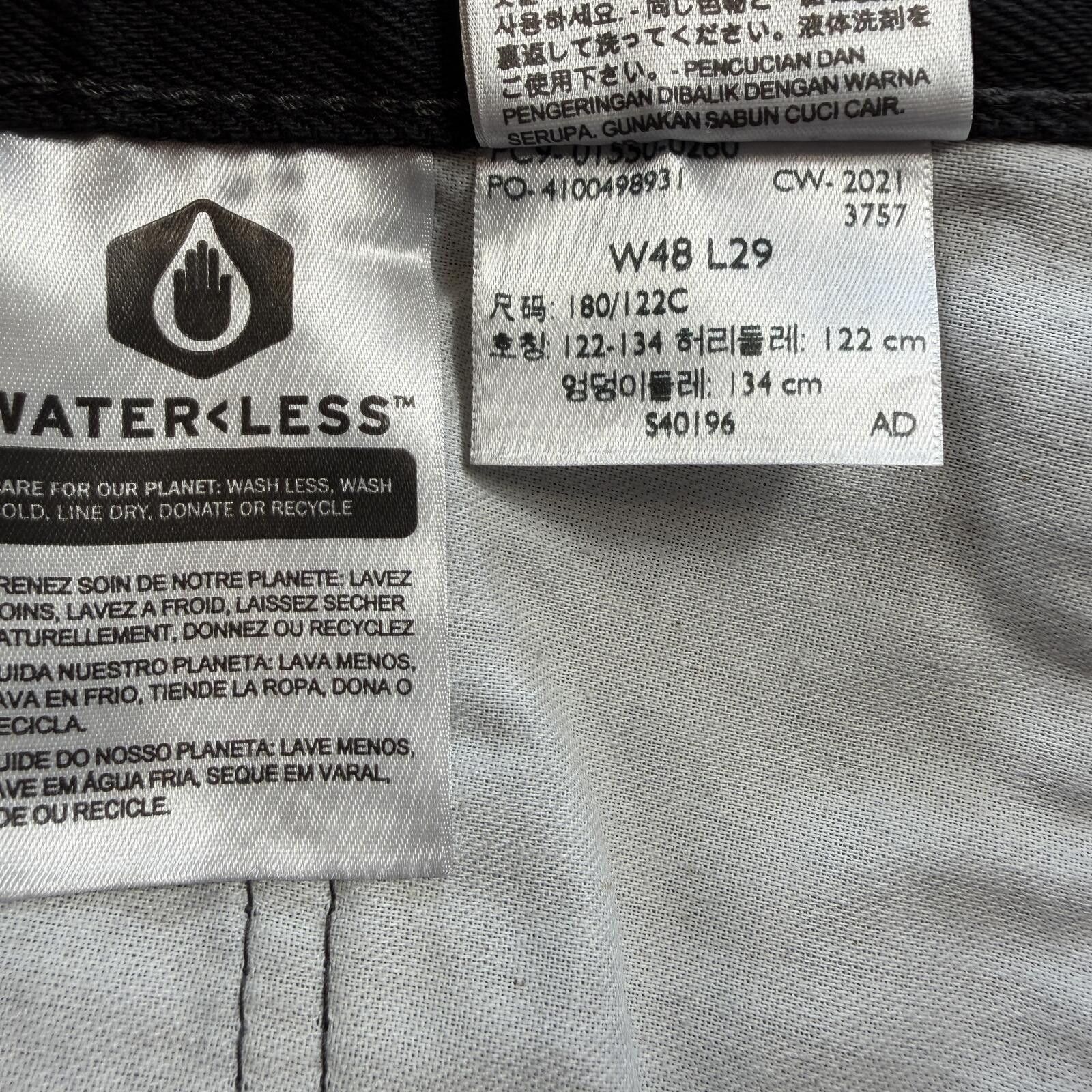 Levi's Levis 550 Black Relaxed Fit Jeans Mens 48x29 Faded Baggy Size US 44 / EU 60 - 6 Thumbnail