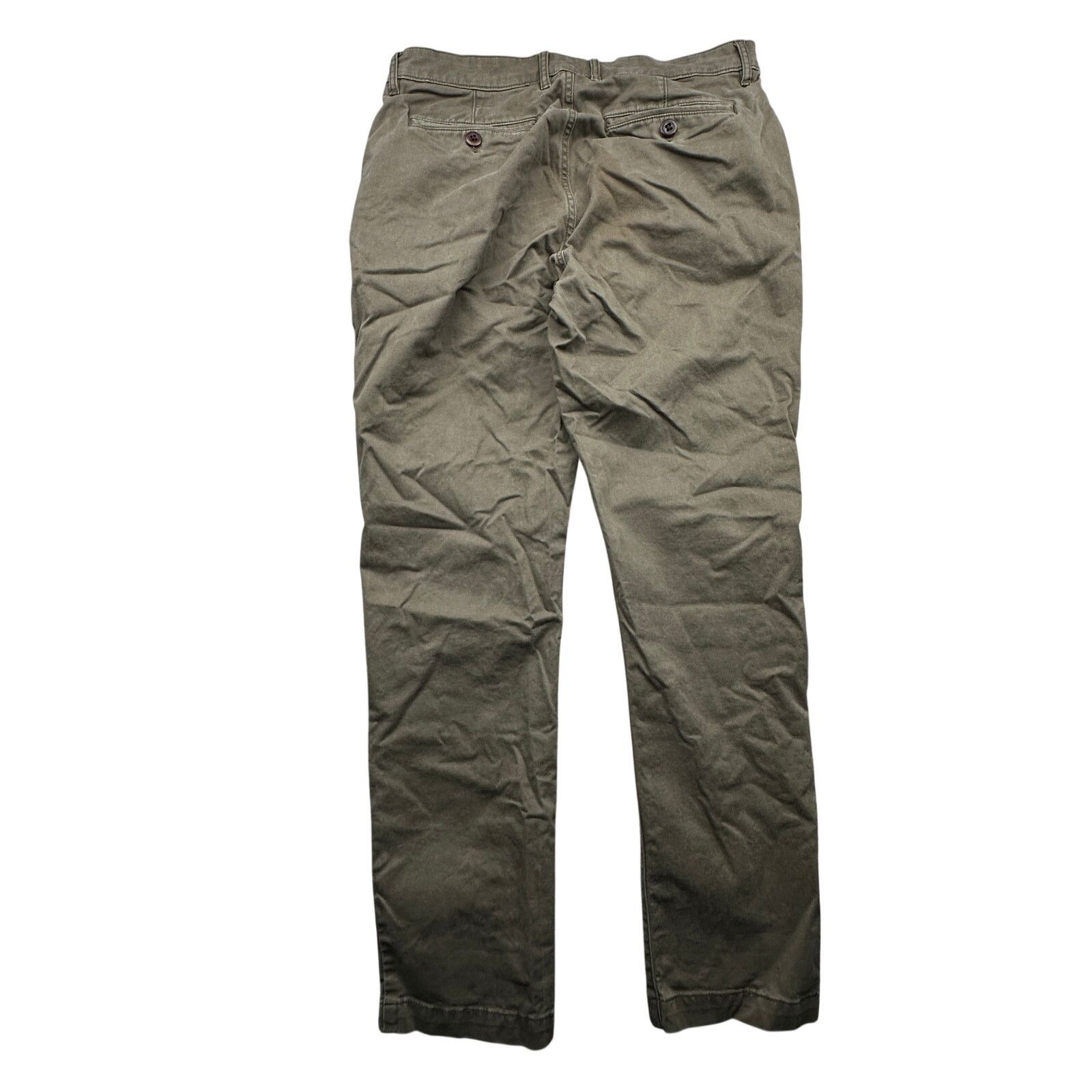 Flint And Tinder Flint And Tinder Twill Olive Green Chino Pants 32x30 Size US 32 / EU 48 - 2 Thumbnail