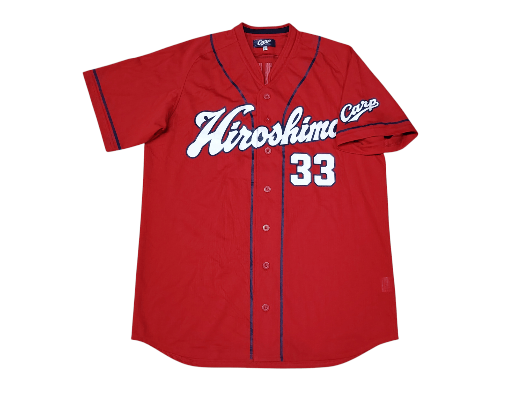 Japanese Brand Carp Hiroshima baseball jersey Size US L / EU 52-54 / 3 - 3 Thumbnail